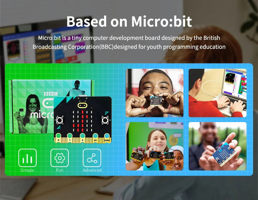 21-in-1 Micro:bit Robotics Kit – DIY Programmable STEM Toy for Kids