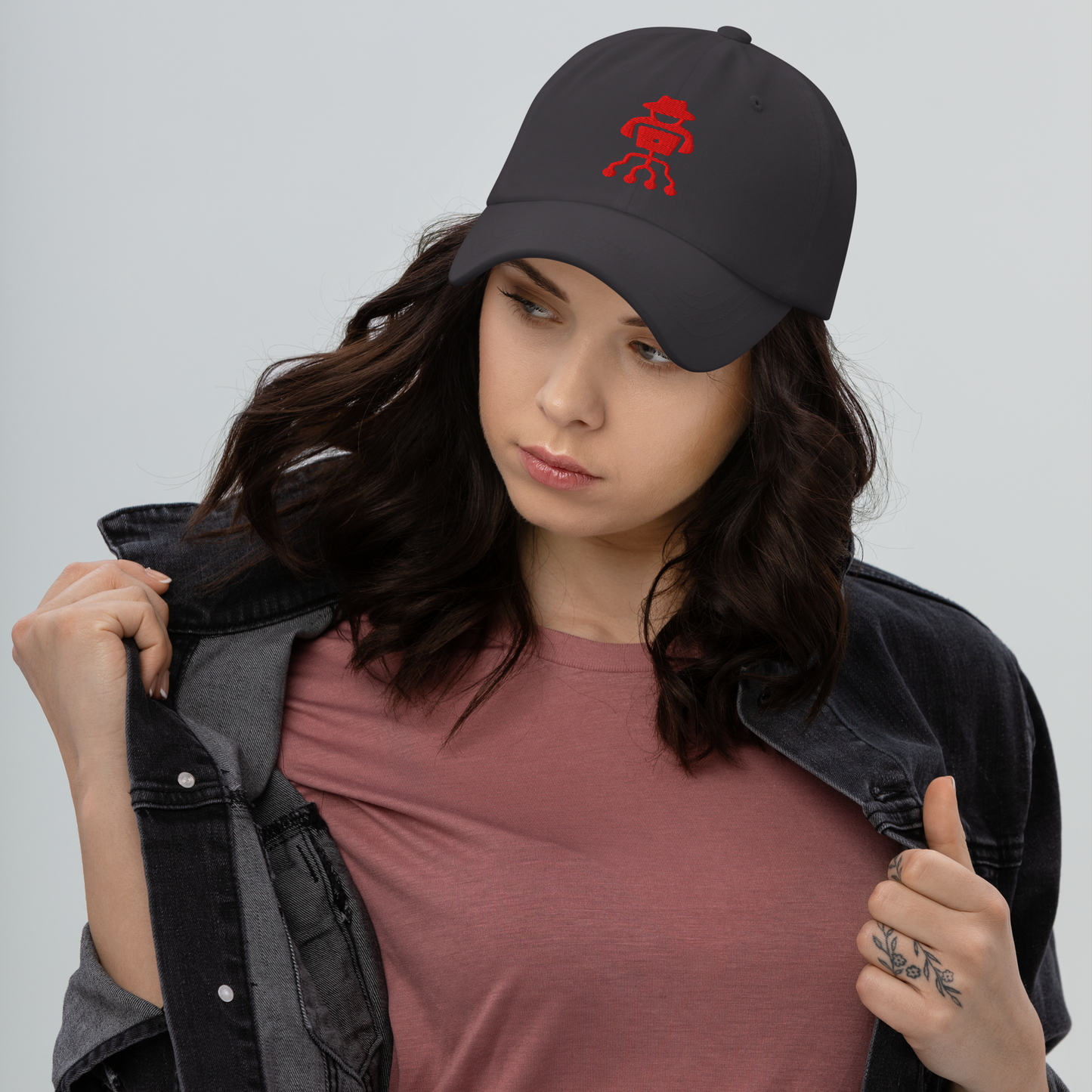 Hacker Dad Hat – Low-profile, adjustable chino cotton cap for tech lovers & streetwear fans