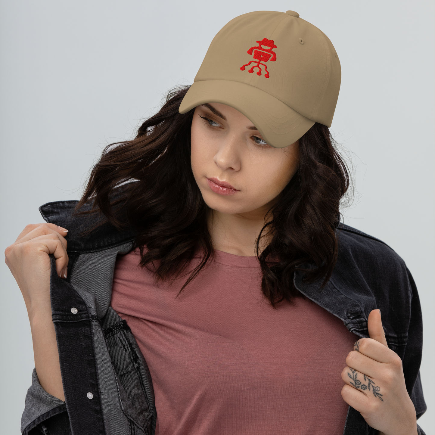 Hacker Dad Hat – Low-profile, adjustable chino cotton cap for tech lovers & streetwear fans