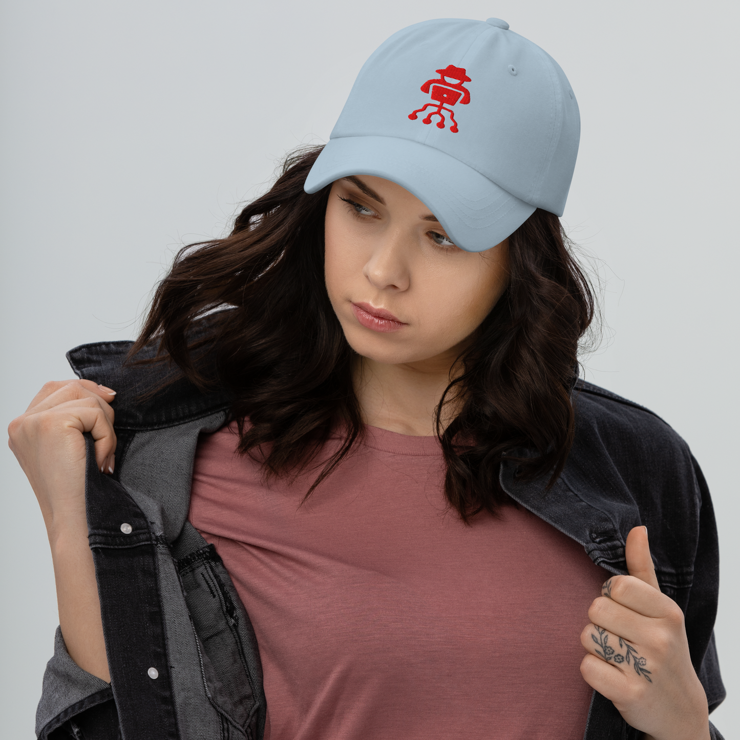 Hacker Dad Hat – Low-profile, adjustable chino cotton cap for tech lovers & streetwear fans