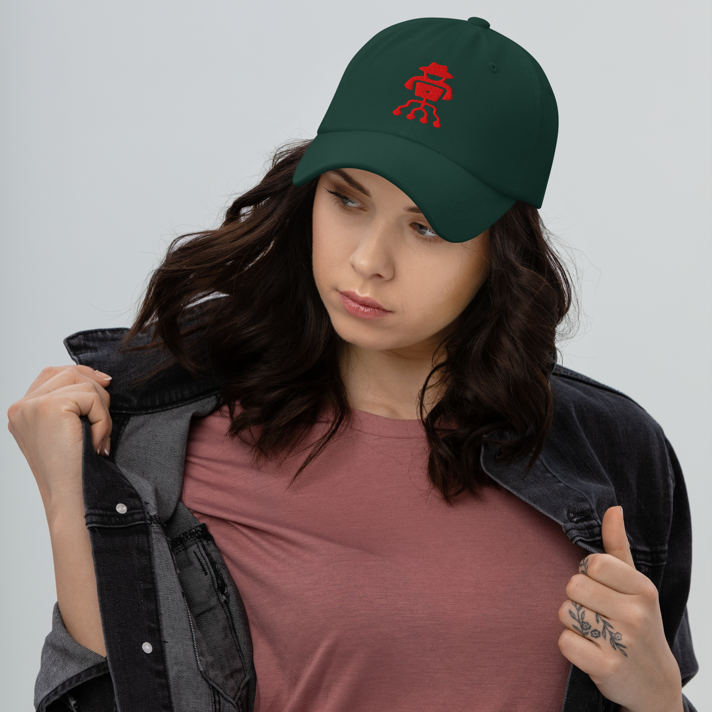 Hacker Dad Hat – Low-profile, adjustable chino cotton cap for tech lovers & streetwear fans