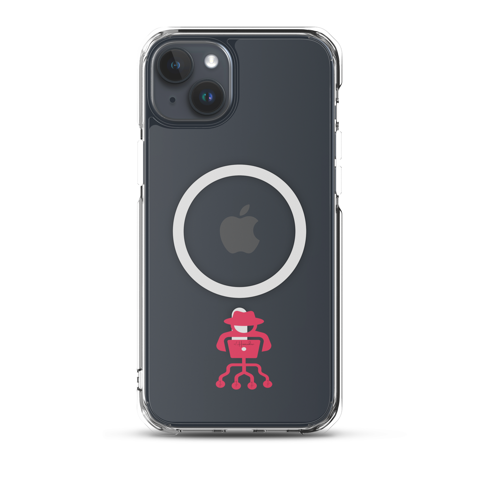 Hacker iPhone® Case – Slim, shockproof, and scratch-resistant iPhone case with wireless charging support.