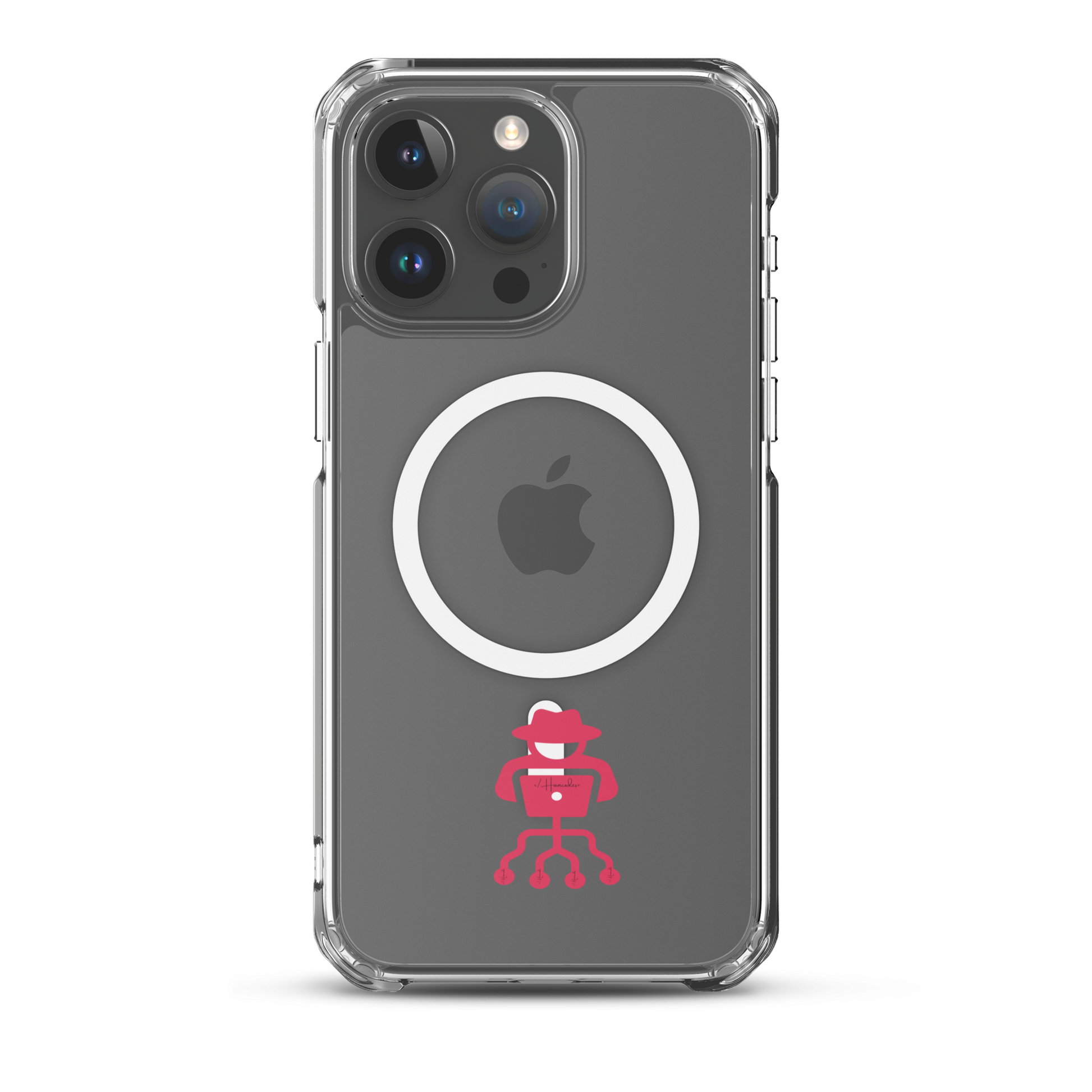 Hacker iPhone® Case – Slim, shockproof, and scratch-resistant iPhone case with wireless charging support.