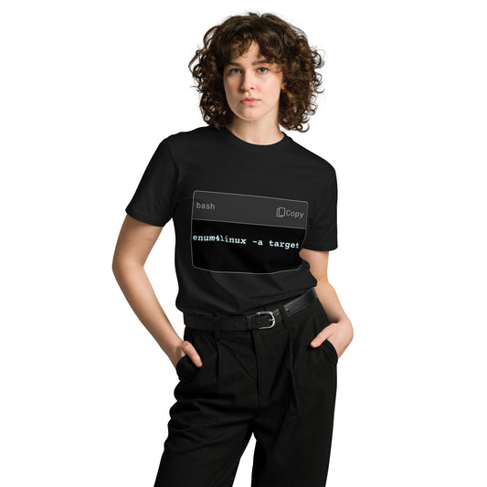 Hamcodes enum4linux -a Tee – Recon First. Exploit Later. Unisex premium t-shirt