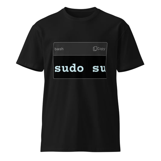 Hamcodes sudo su Tee – Because You Own the Box Unisex premium t-shirt