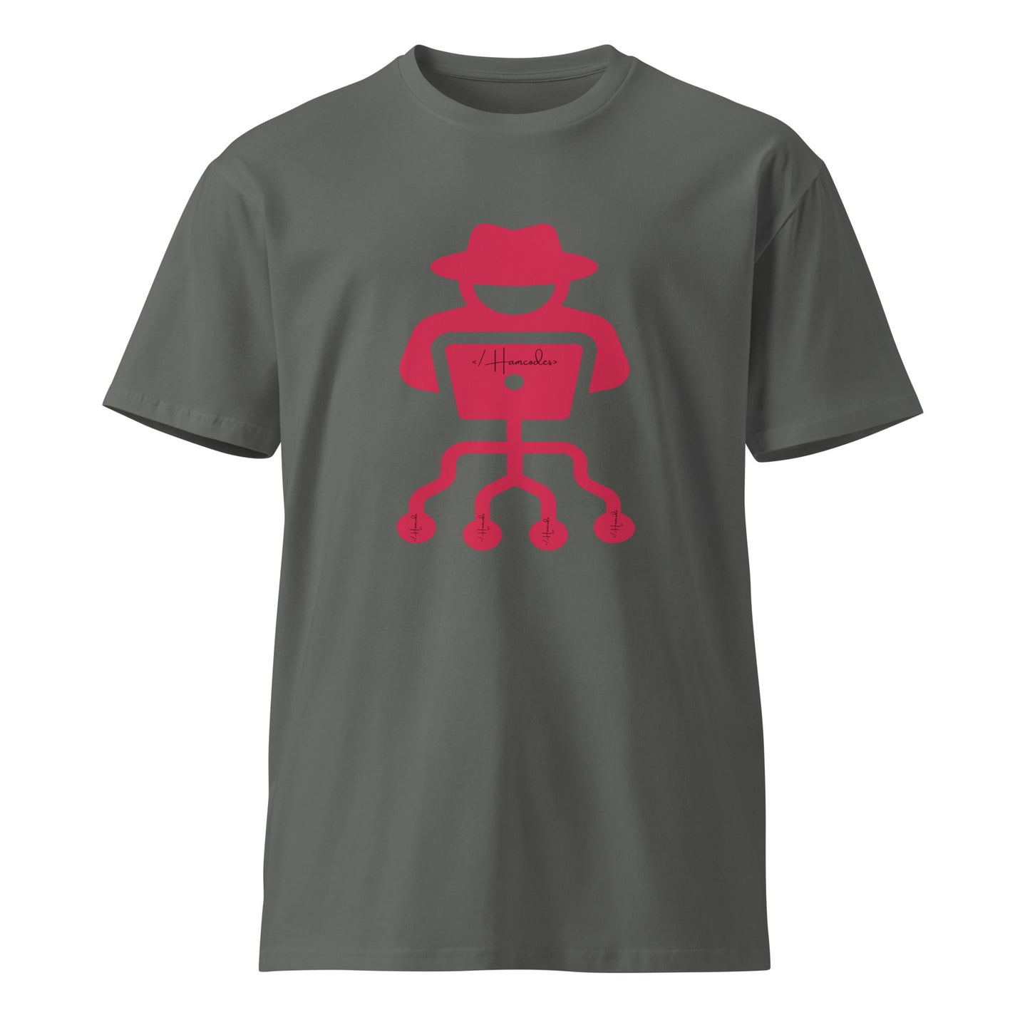 Hamcodes Logo Tee – Code. Hack. Repeat. Unisex premium t-shirt