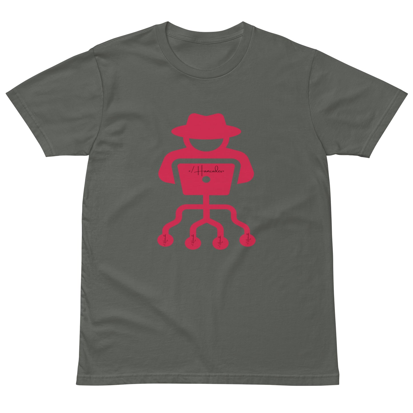 Hamcodes Logo Tee – Code. Hack. Repeat. Unisex premium t-shirt