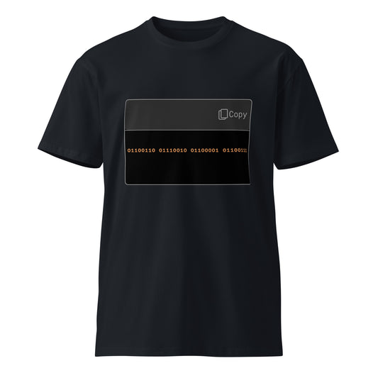 Hamcodes Binary “frag” Tee – For Hackers Who Speak in Bits Unisex premium t-shirt