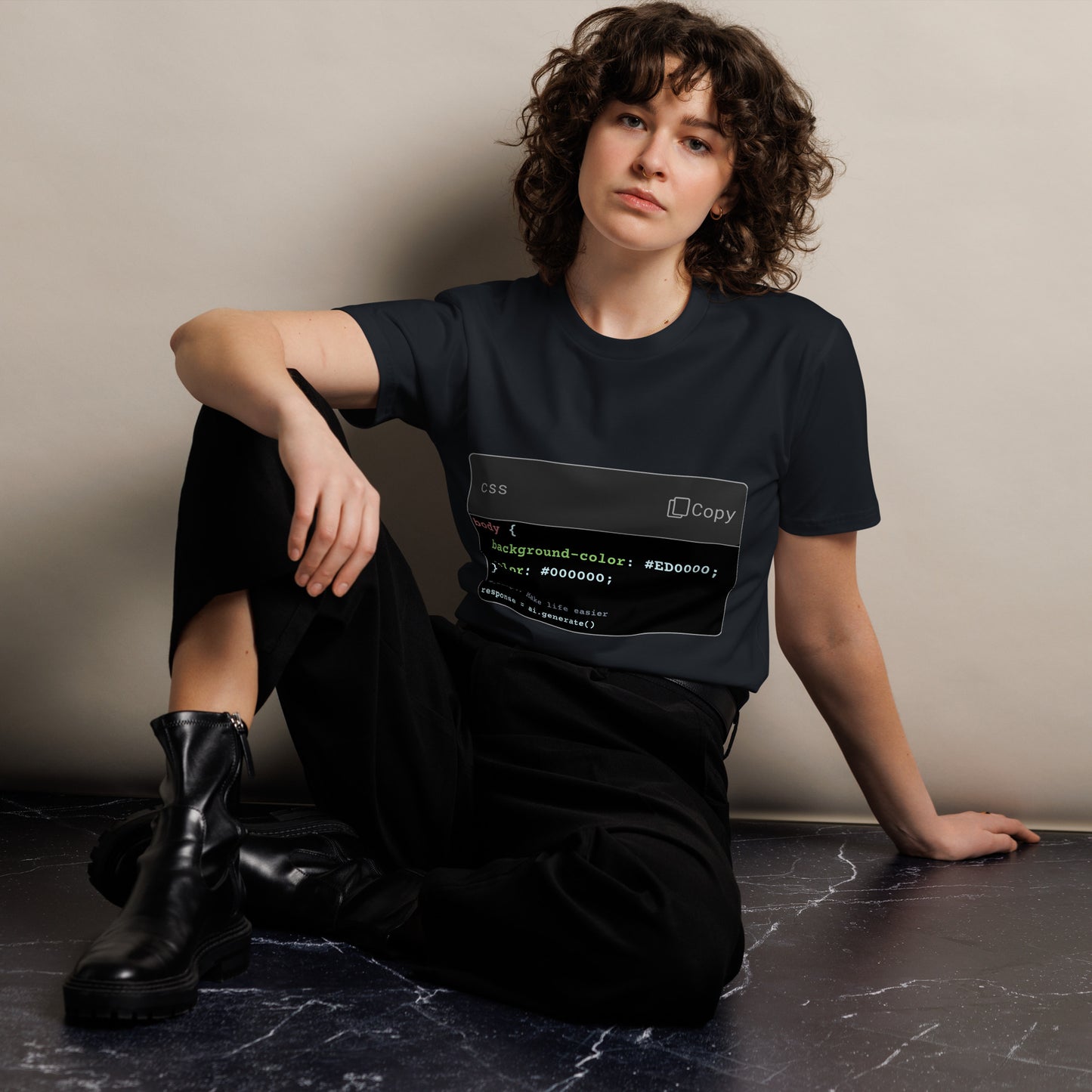 Hamcodes Make Life Easier Tee – Styled by Code. Powered by AI. Unisex premium t-shirt