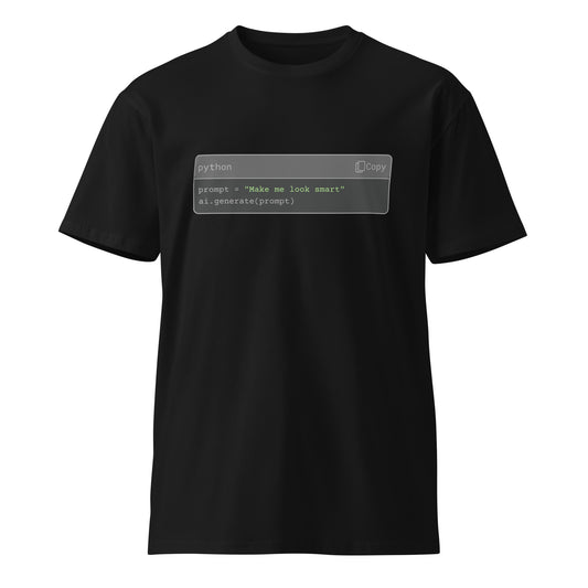 Hamcodes AI PROMPT ENGINEER Tee – Subtle Flex. Terminal Humor. Dev-Irony Included Unisex premium t-shirt