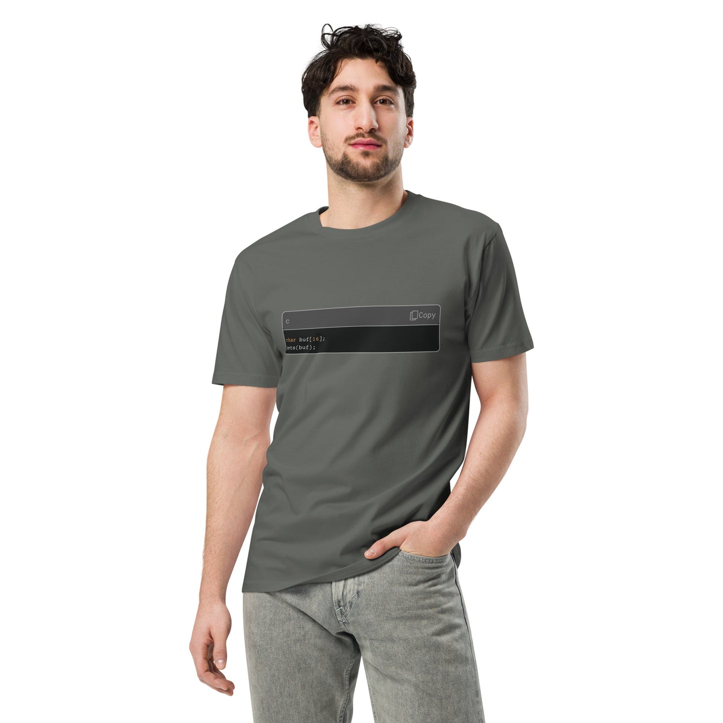 Hamcodes BUFFER OVERFLOWER Tee – Red Team Gospel. Stack-Wrecking Style Unisex premium t-shirt