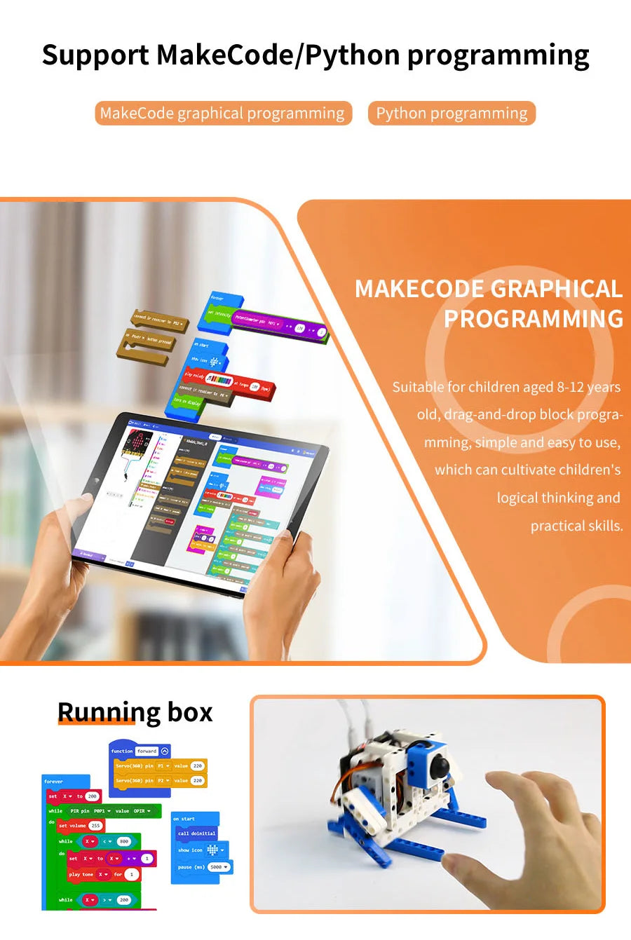 Hands-on coding & electronics education kit for kids & beginners