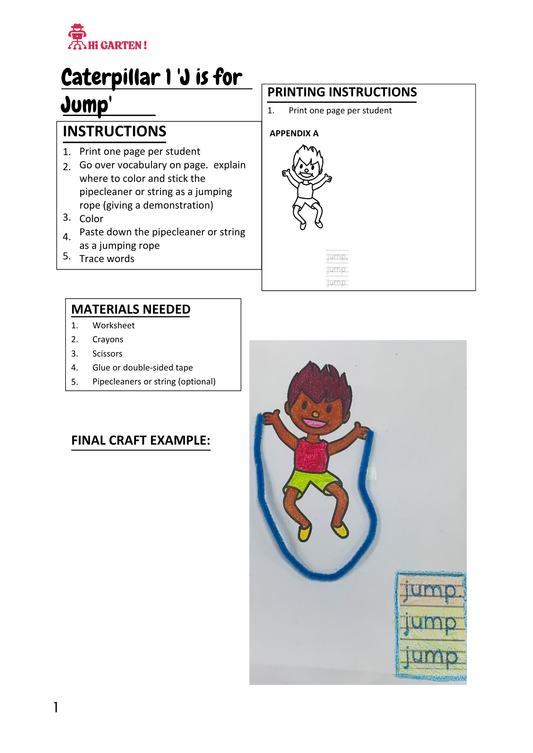Free Download printable 16 CP16 JKL JUMP CRAFT.pdf – Hi Garten from Hamcodes