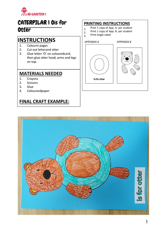 Free Download printable 25 CP25 MNO OTTER CRAFT.pdf – Hi Garten from Hamcodes