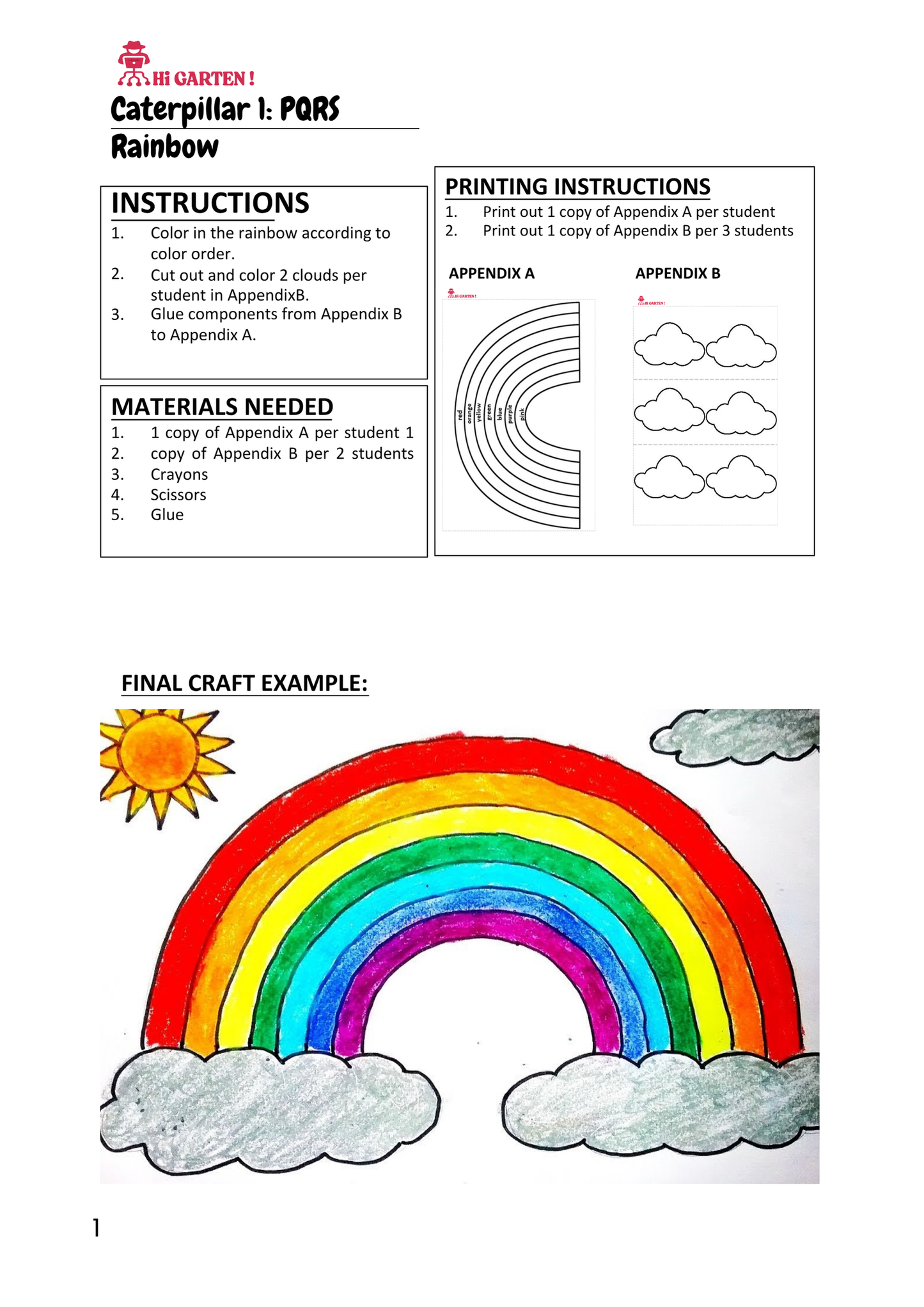 Free Download printable 29 CP29 PQRS RAINBOW CRAFT.pdf – Hi Garten from Hamcodes