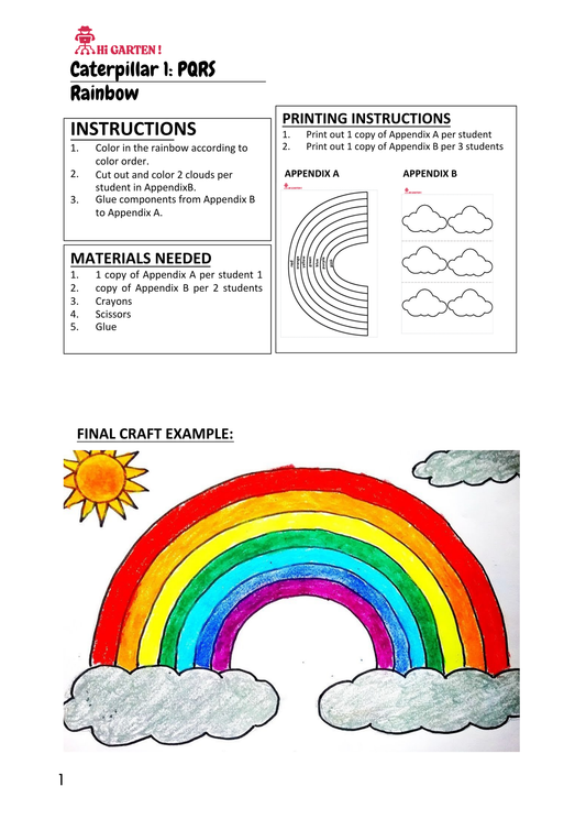 Free Download printable 29 CP29 PQRS RAINBOW CRAFT.pdf – Hi Garten from Hamcodes