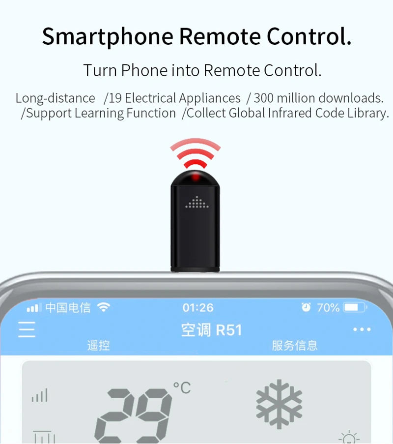 Portable IR blaster for hacking TVs, ACs & smart home devices