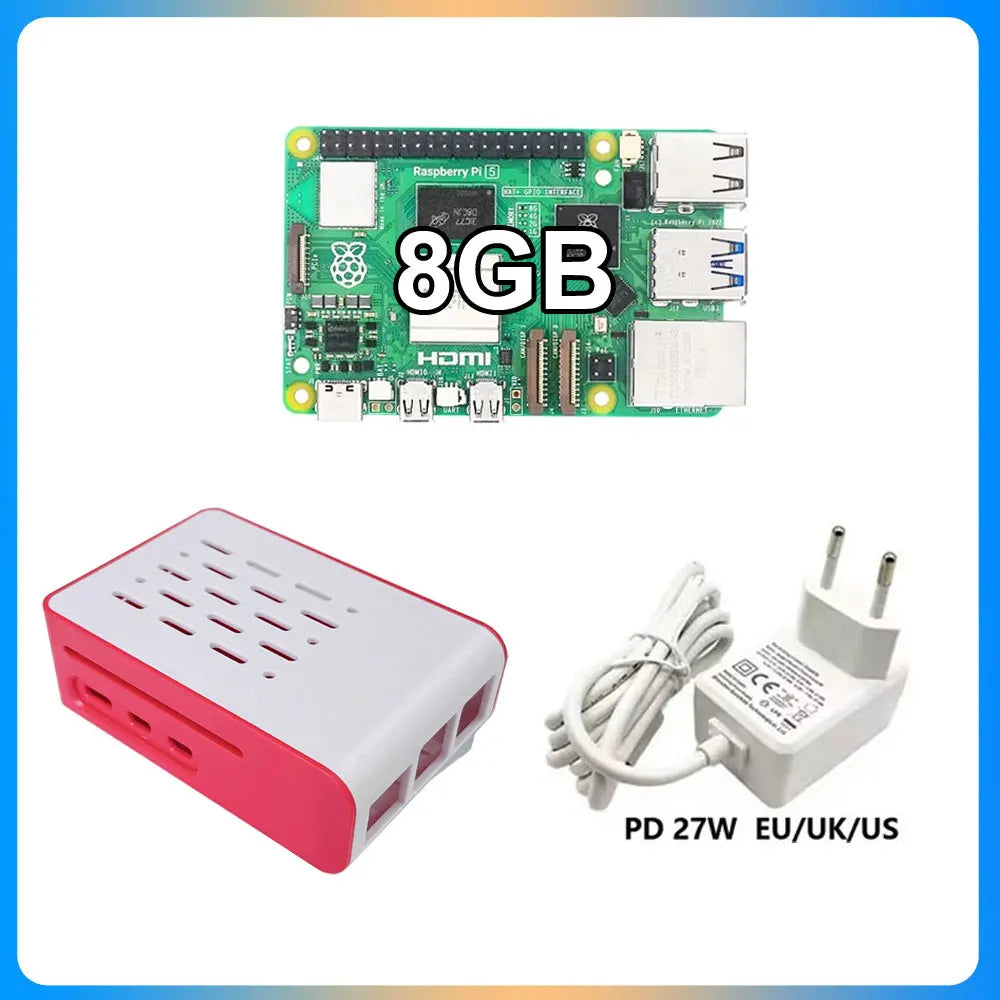 Raspberry Pi 5 Kit with 8GB RAM, NVMe SSD, and 64GB storage for hackers & developers