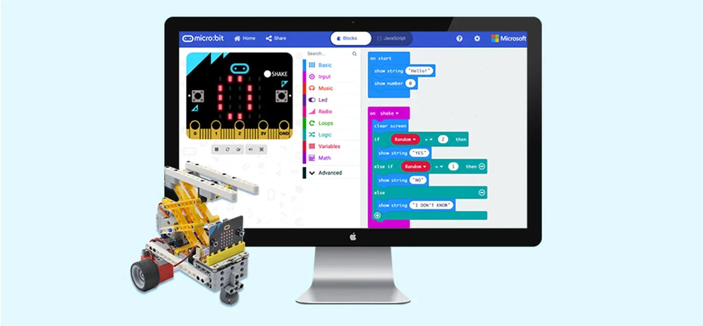 ELECFREAKS Micro:bit 32-in-1 STEM Coding Kit with Wukong Expansion. A Board for Puzzle Building Blocks Microbit Kids/Teens Fun Coding Robot project.