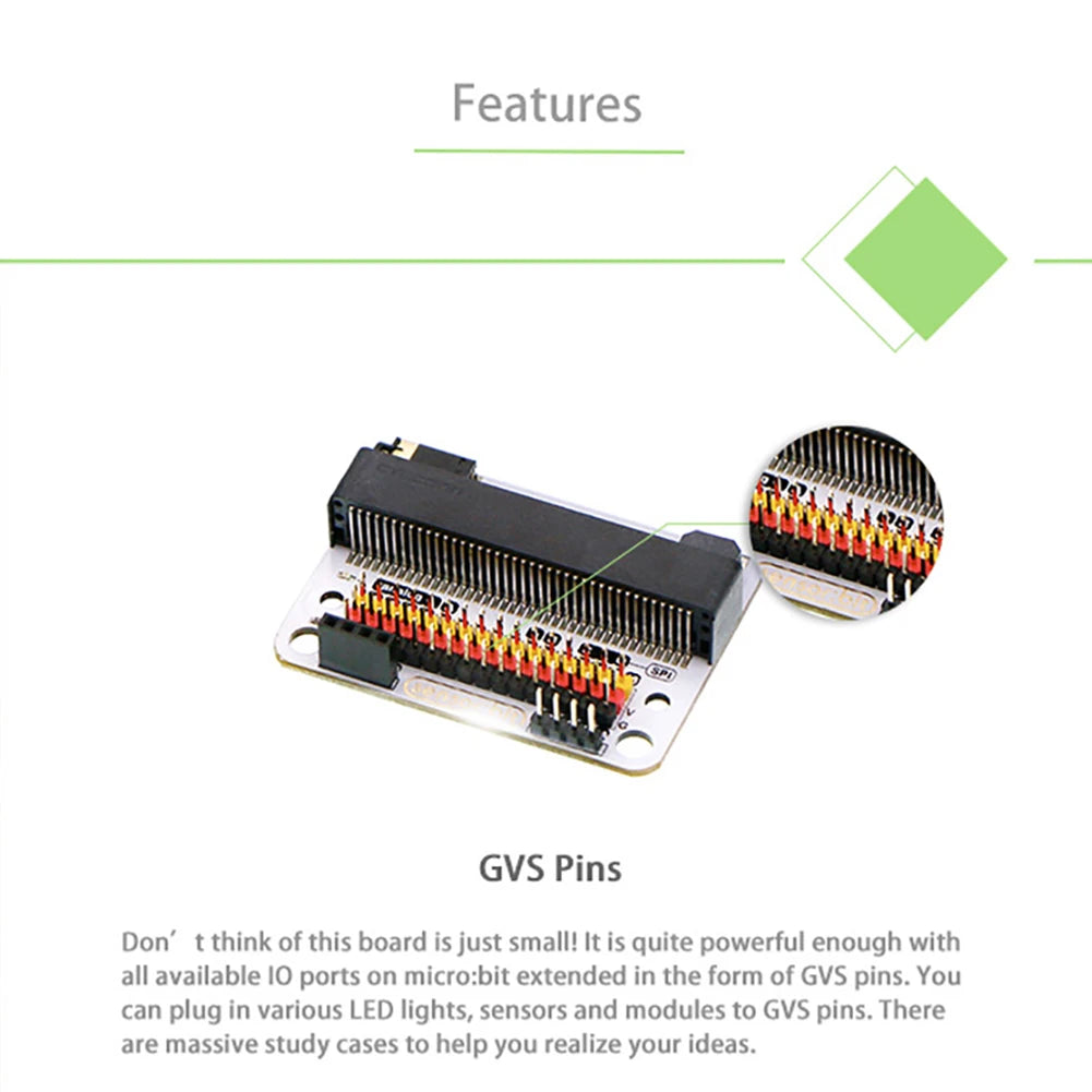 ELECFREAKS Micro:bit Sensor:bit – IO Expansion Board for Kids & Teens Coding.IIC, Buzzer & Audio Jack.