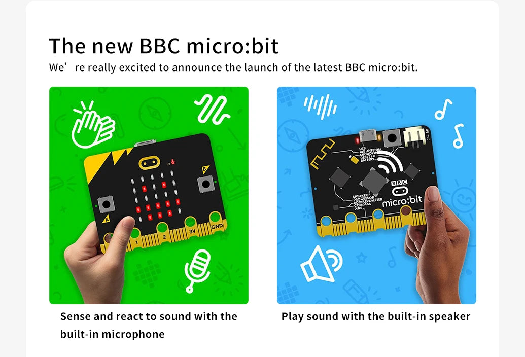 New Arrival: BBC Micro:bit V2 – Upgraded Development Board for STEM & DIY Projects