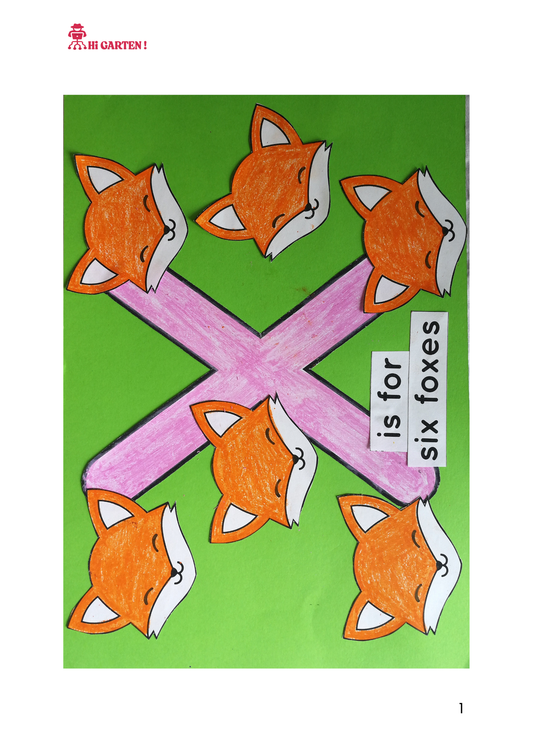 Free Download printable 38 CP38 WXYZ SIX FOXES CRAFT.pdf – Hi Garten from Hamcodes