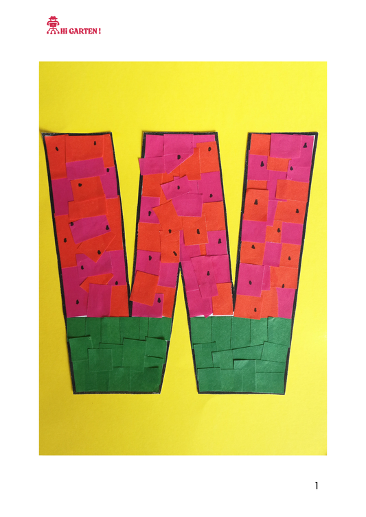 Free Download printable 39 CP39 WXYZ WATERMELON CRAFT.pdf – Hi Garten from Hamcodes