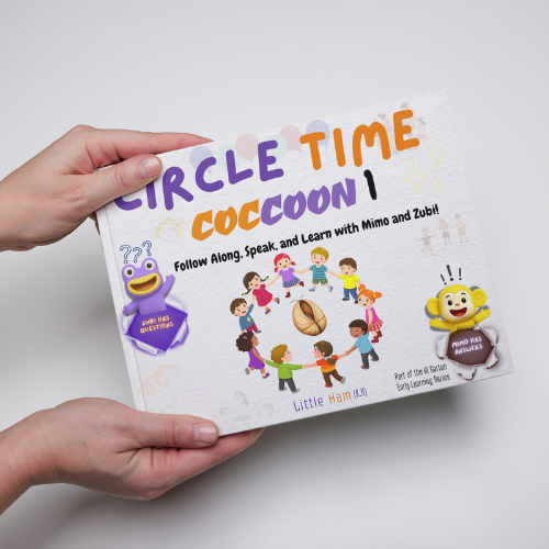 Circle Time Book: Follow Along, Speak, and Learn with Mimo and Zubi! (Cocoon 1 – Ages 3–6) By Little Ham | Published by Hamcodes (K.H)