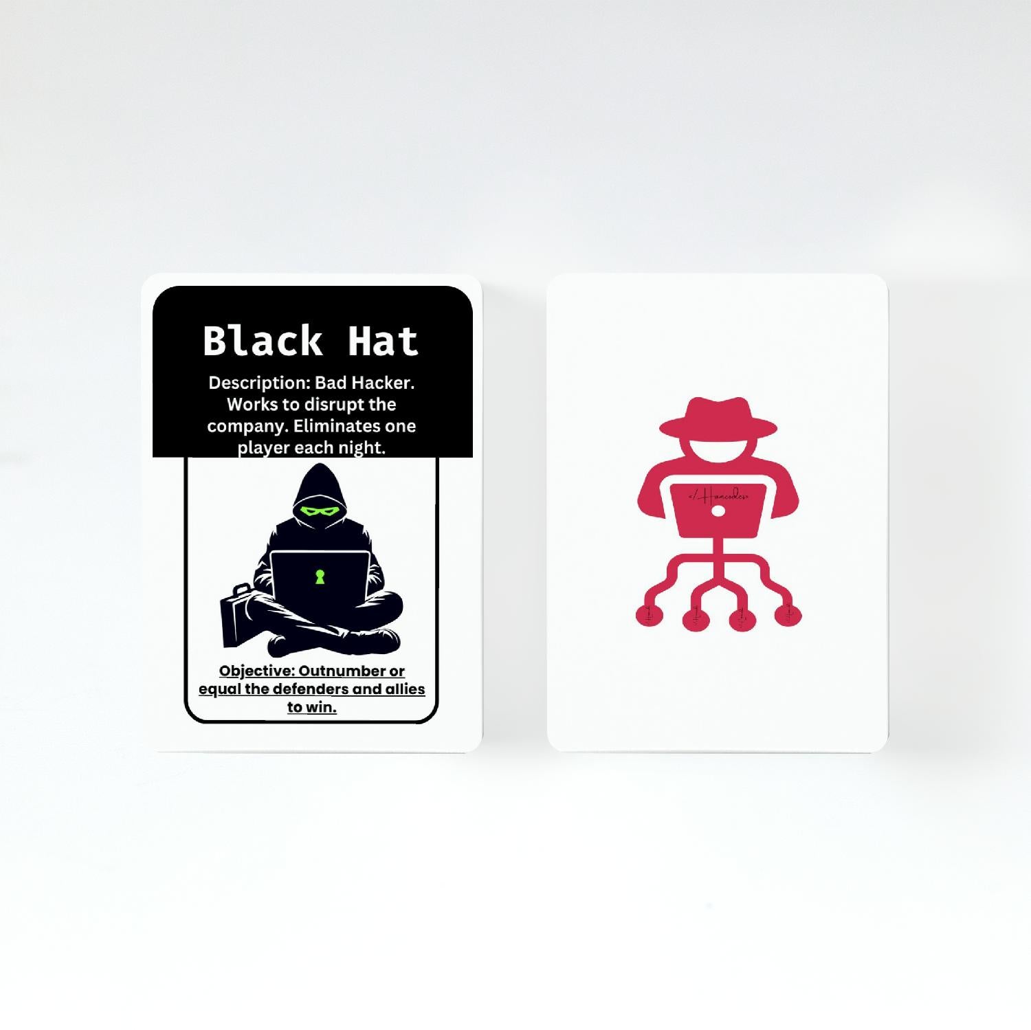 hamcodes Hacker in the shadow cyber security card game. 1