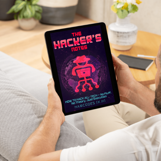 hamcodes The Hacker’s Notes: How to Hack All-Tech - No Fluff. No Theory. Just Execution mock 1