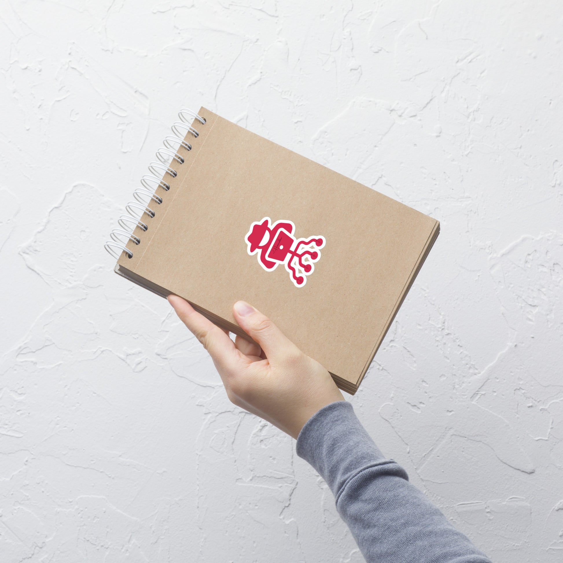 hamcodes kiss-cut-stickers-white