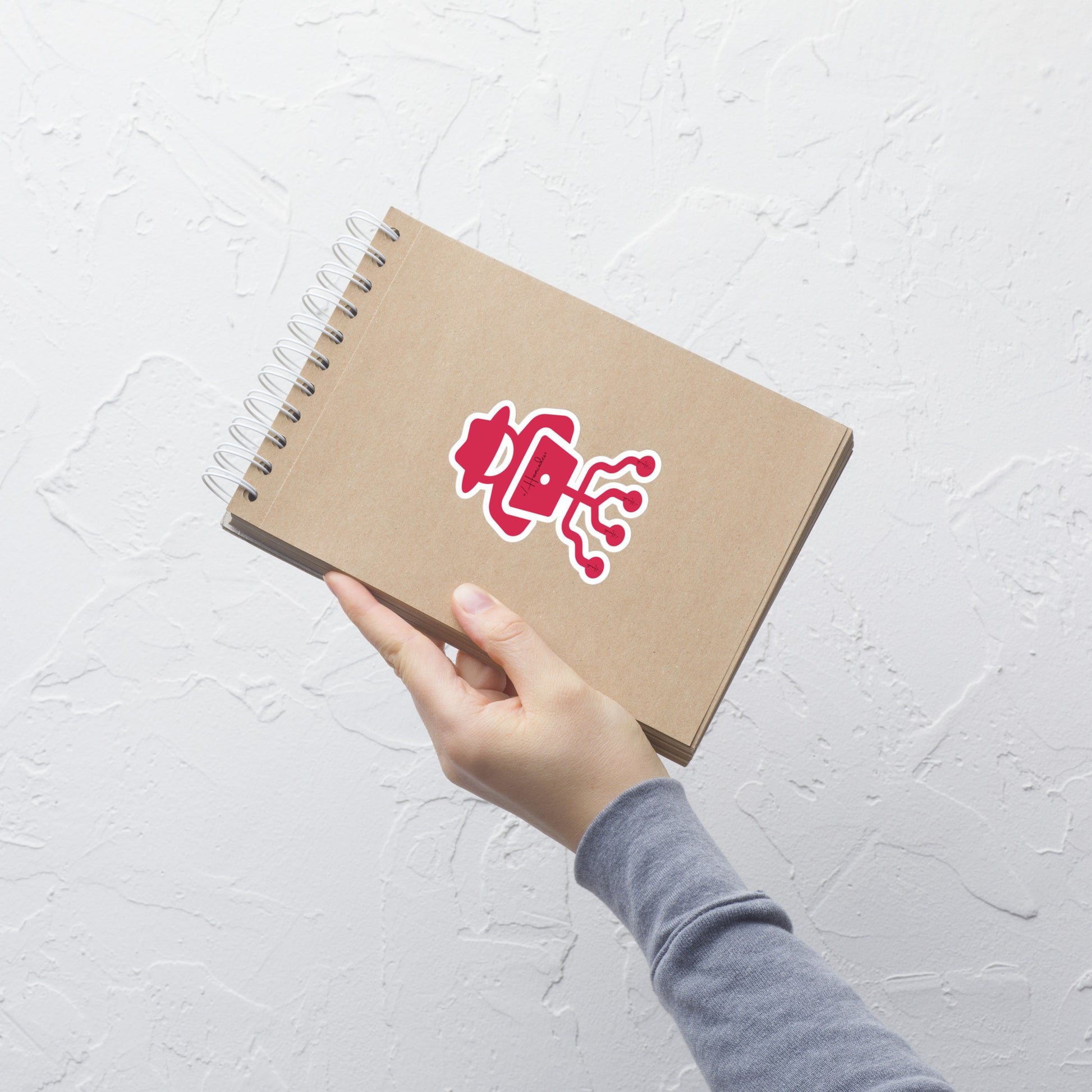 hamcodes kiss-cut-stickers-white