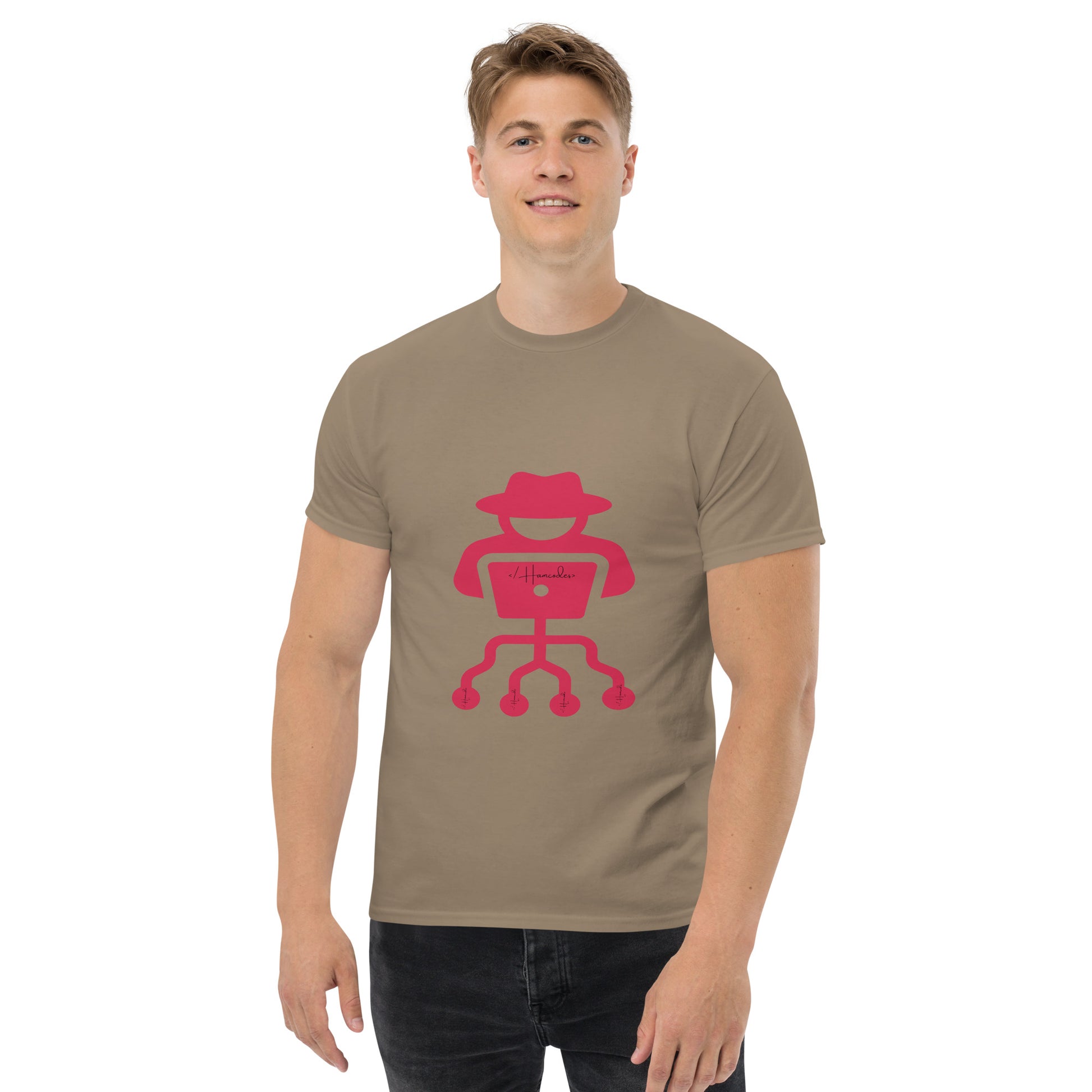 hamcodes unisex-classic-tee-brown-savana