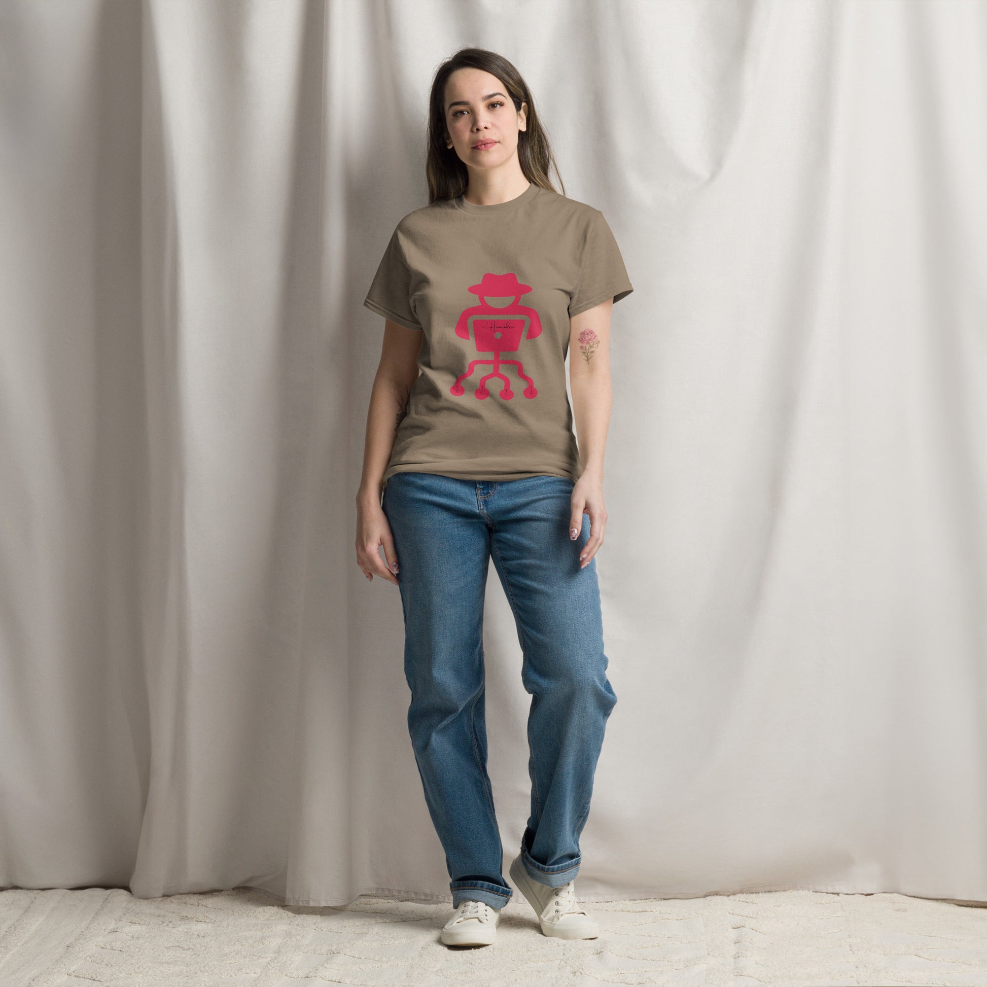 hamcodes unisex-classic-tee-brown-savana
