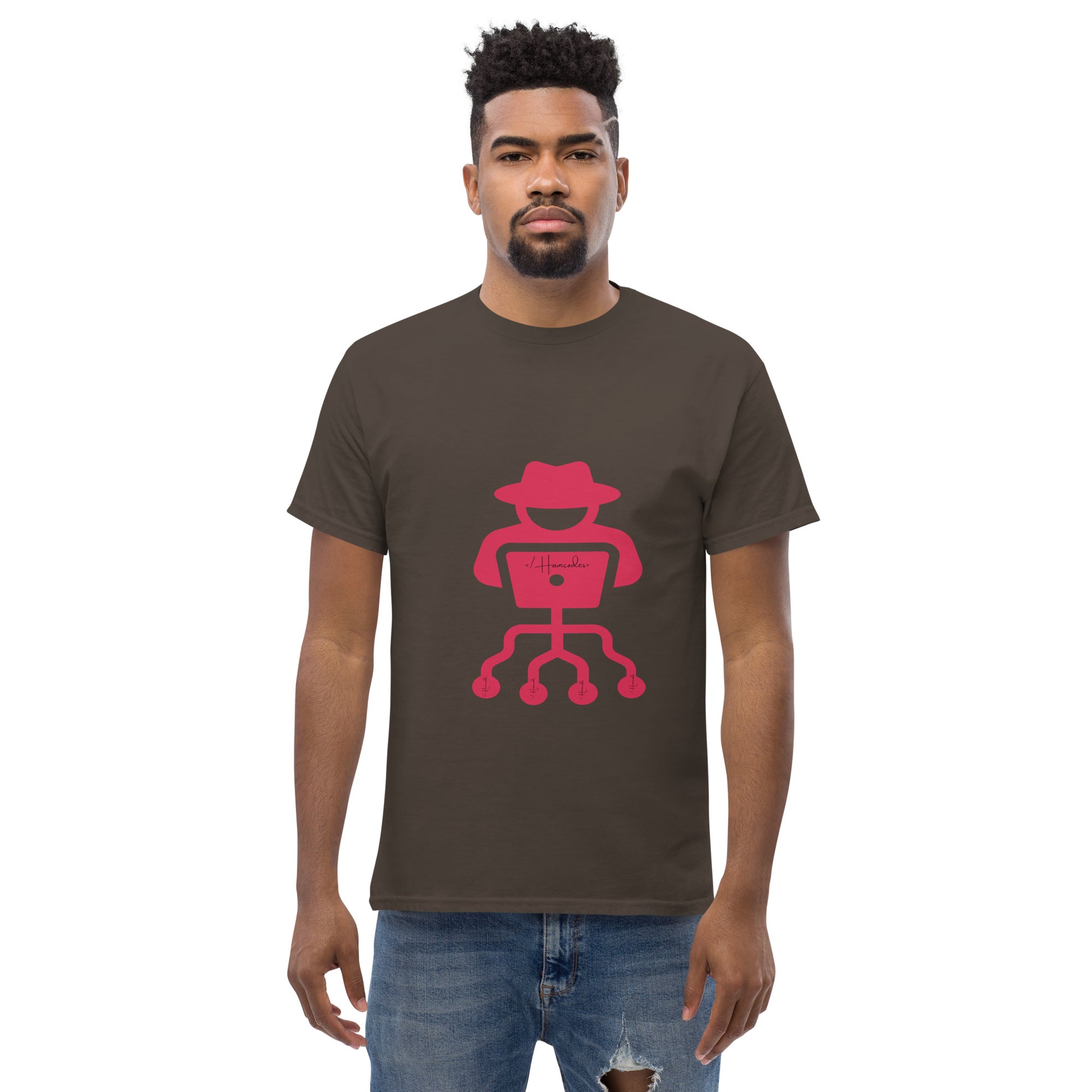 hamcodes unisex-classic-tee-dark-chocolate
