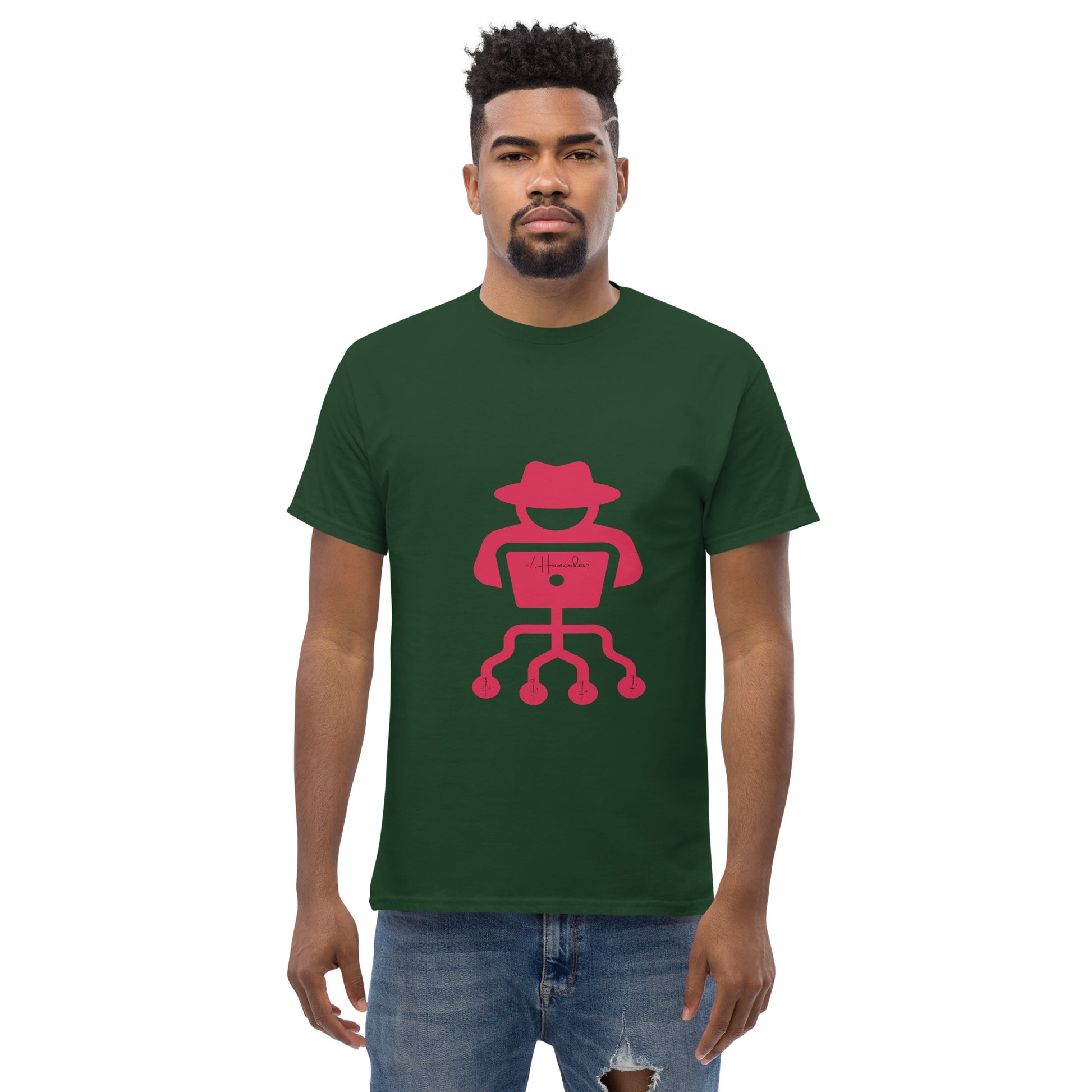 hamcodes unisex-classic-tee-forest-green
