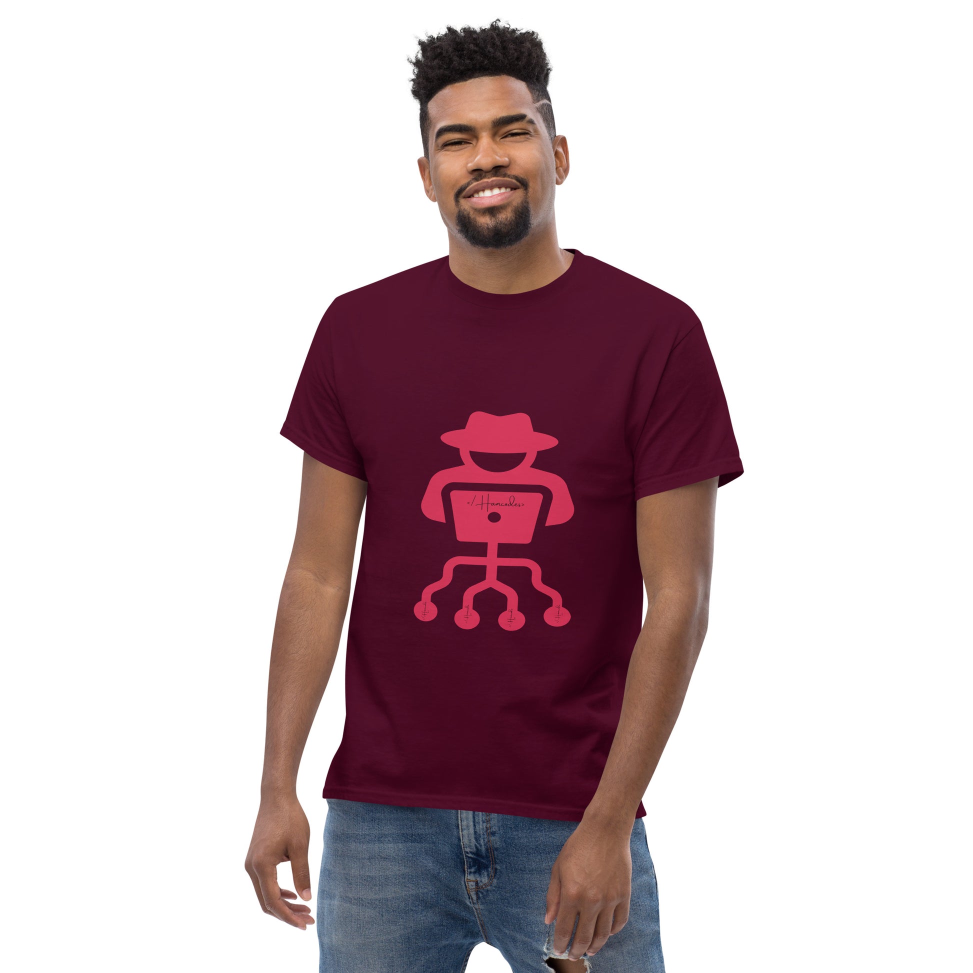 hamcodes unisex-classic-tee-maroon