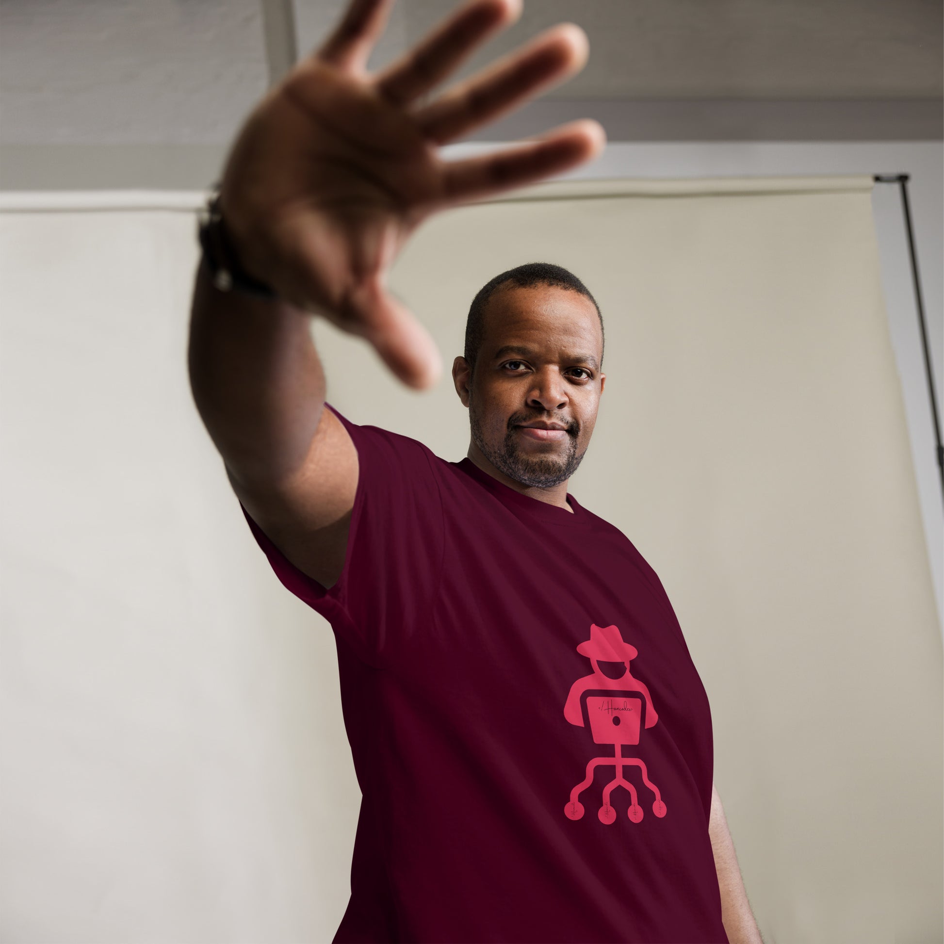 hamcodes unisex-classic-tee-maroon