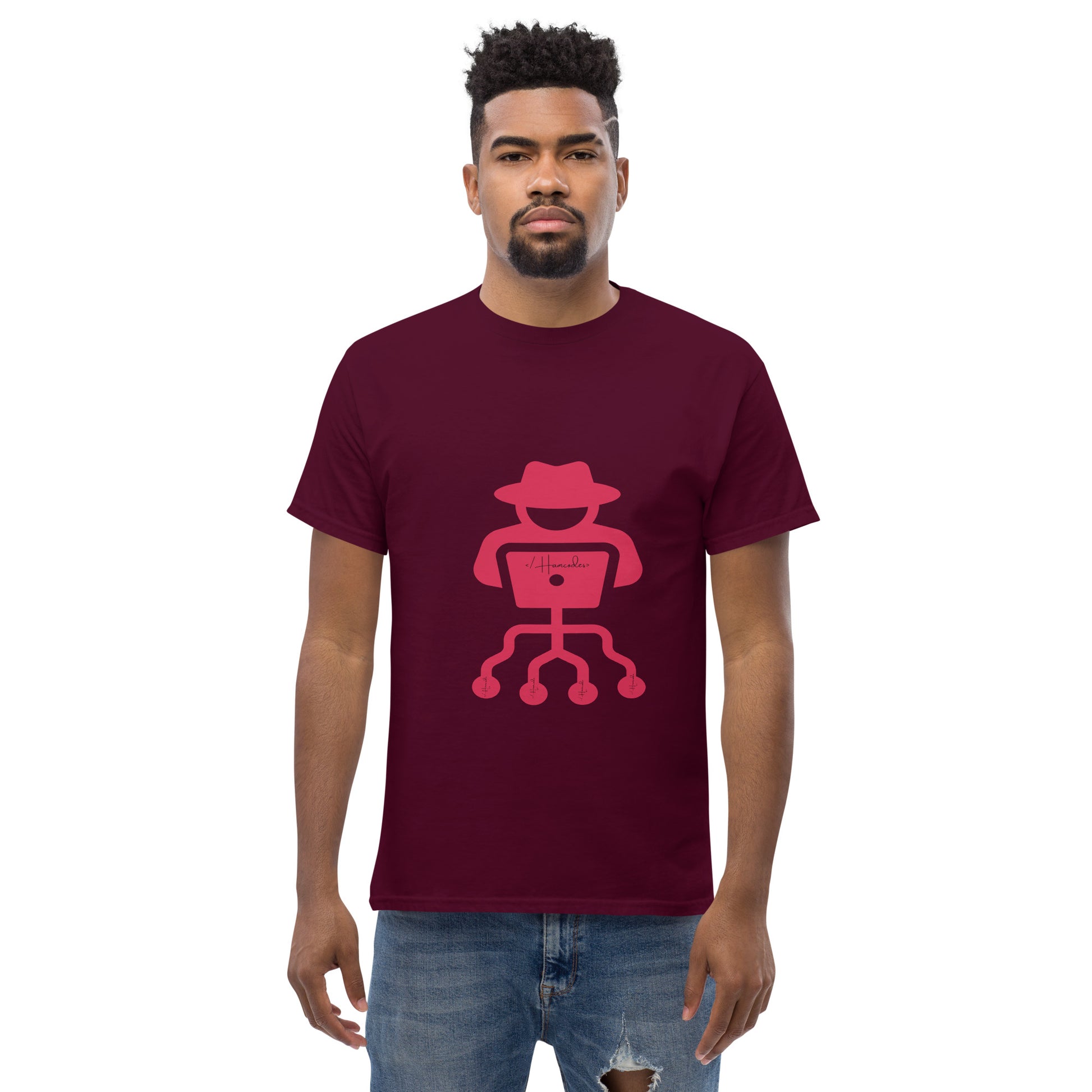 hamcodes unisex-classic-tee-maroon