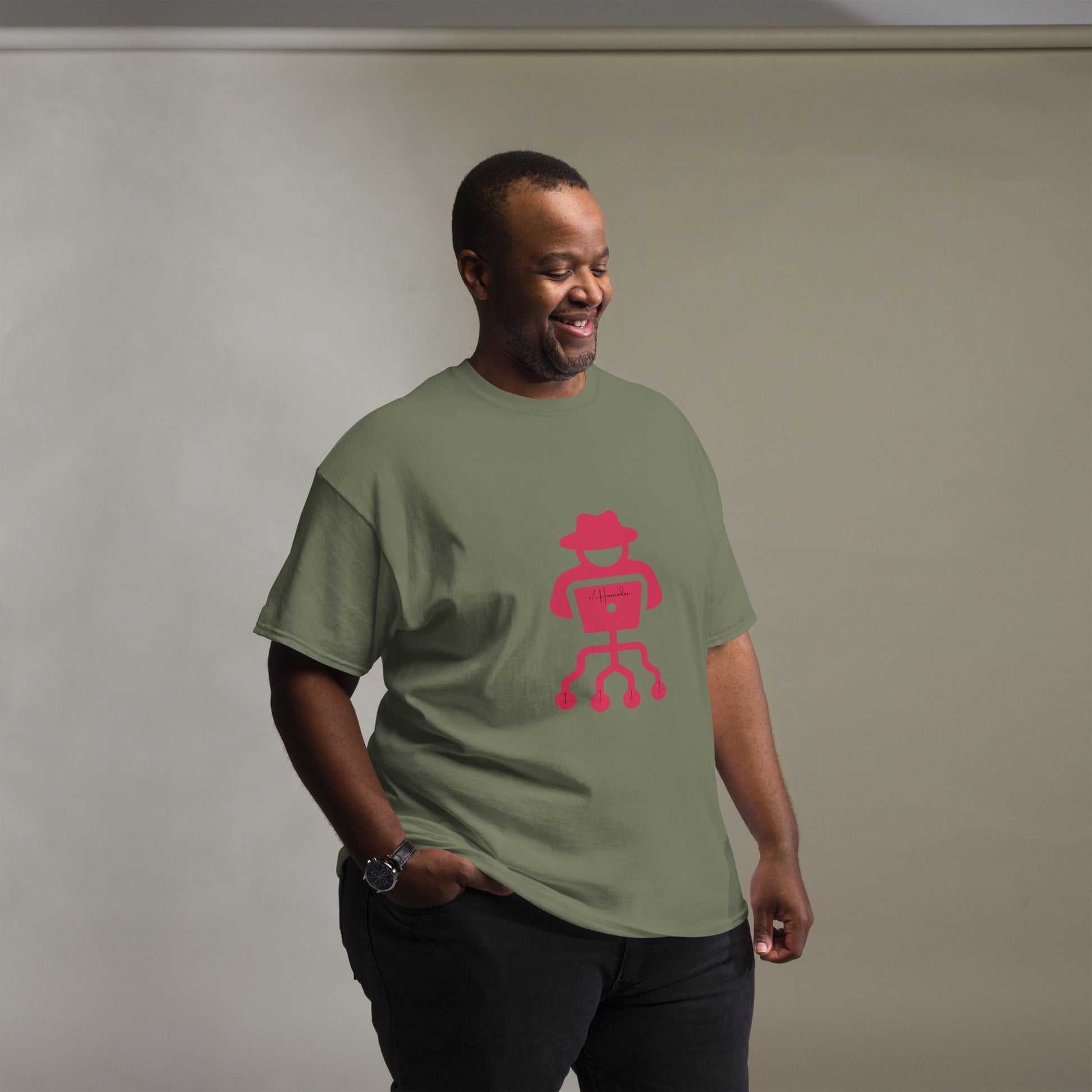 hamcodes unisex-classic-tee-military-green