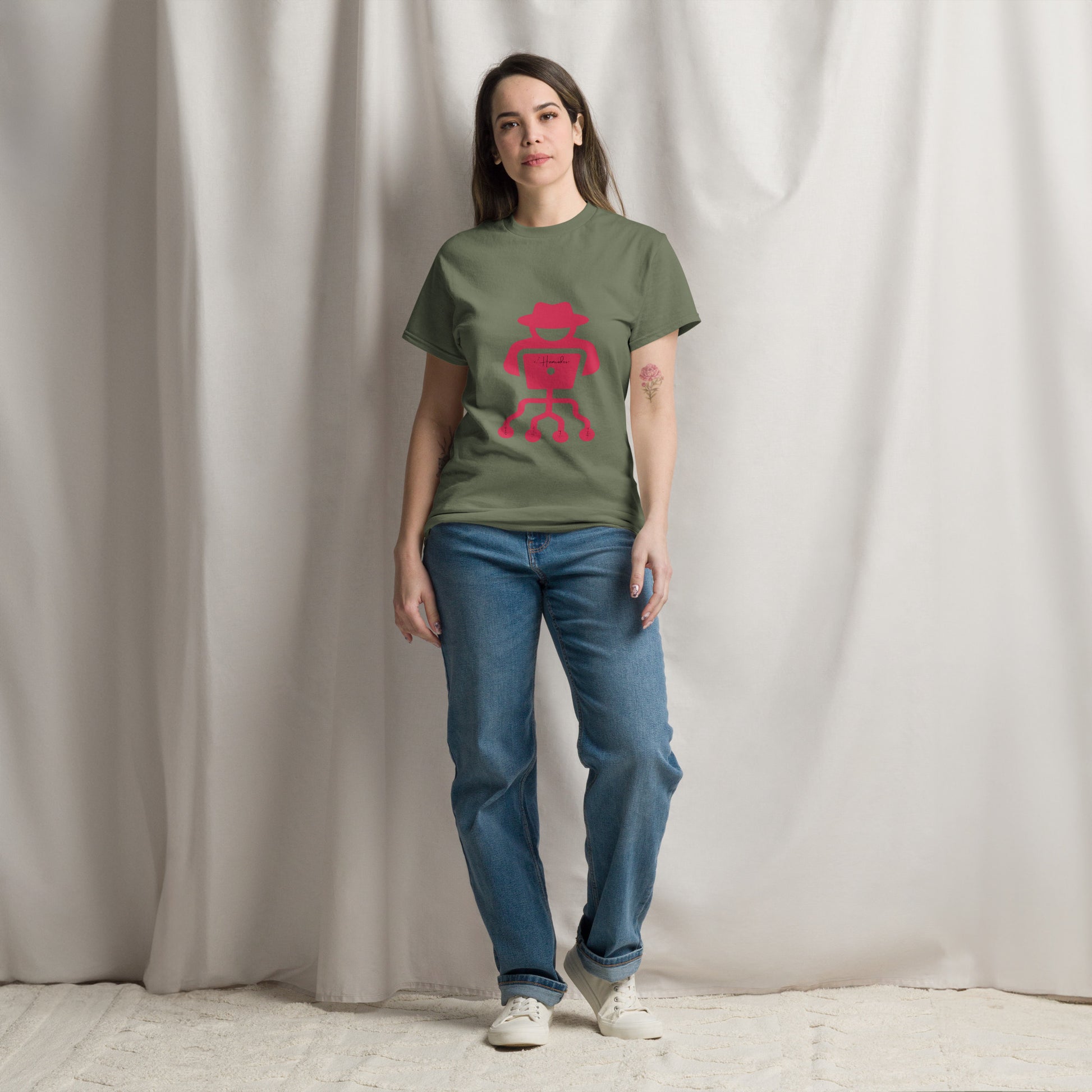 hamcodes unisex-classic-tee-military-green