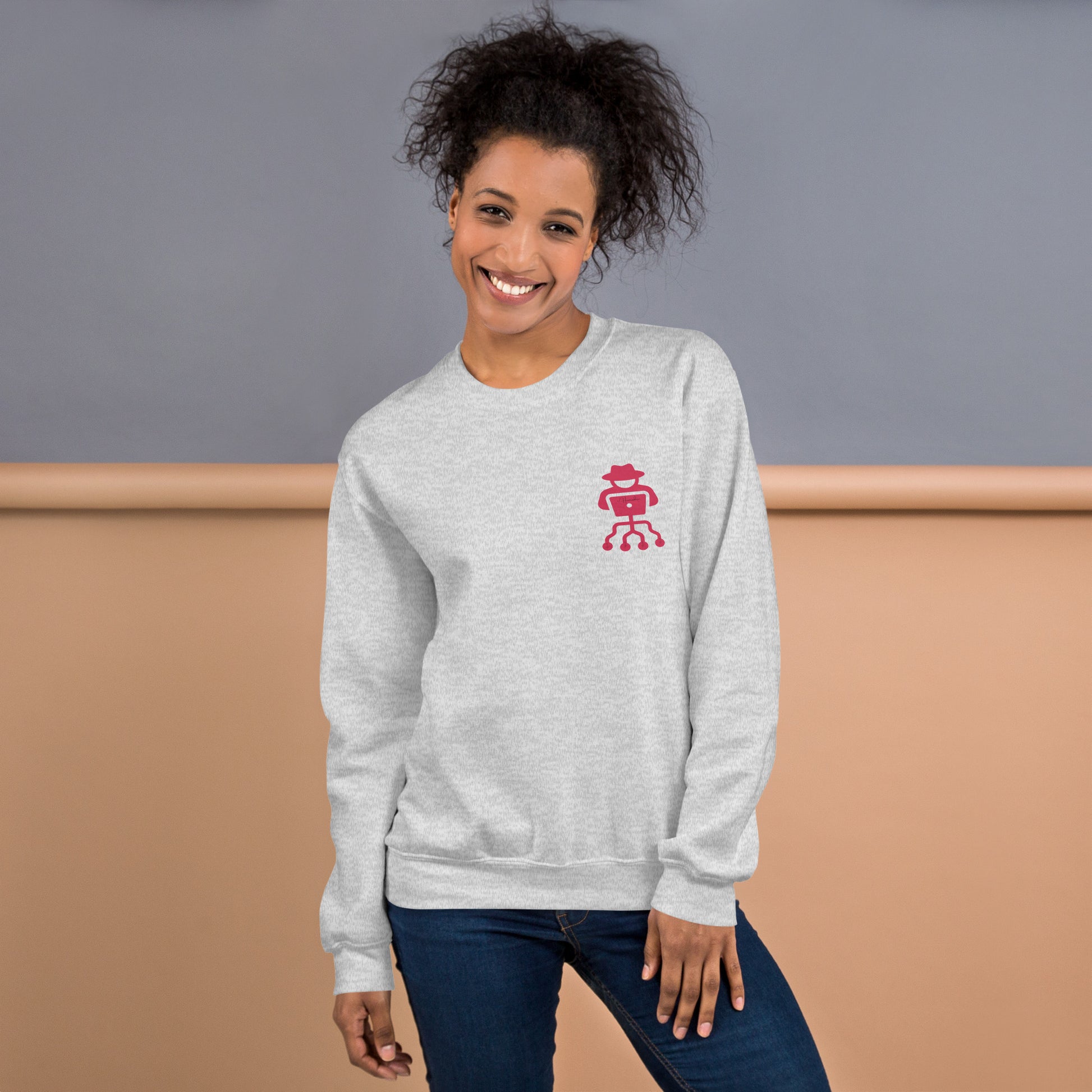 hamcodes unisex-crew-neck-sweatshirt-ash