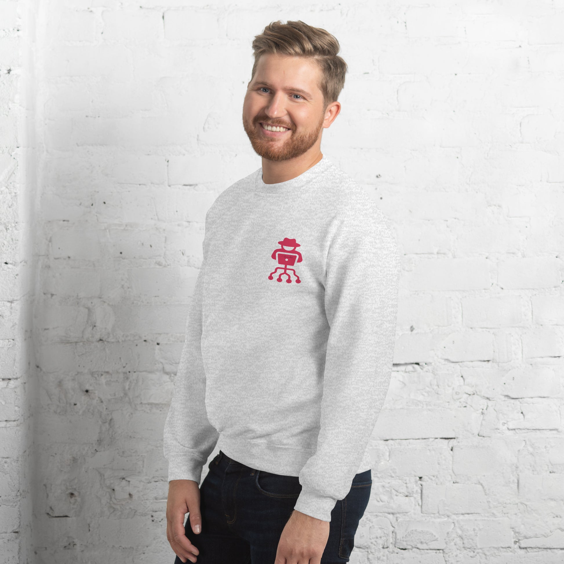 hamcodes unisex-crew-neck-sweatshirt-ash