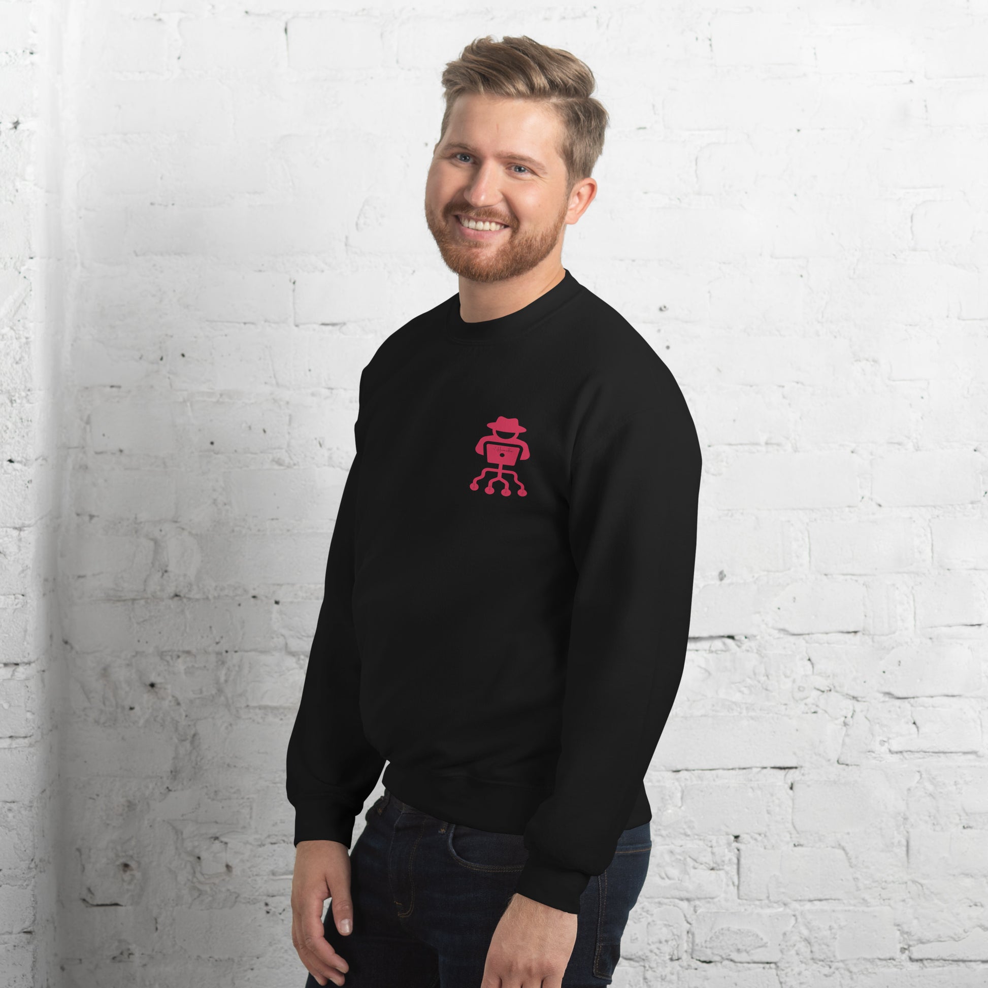 hamcodes unisex-crew-neck-sweatshirt-black