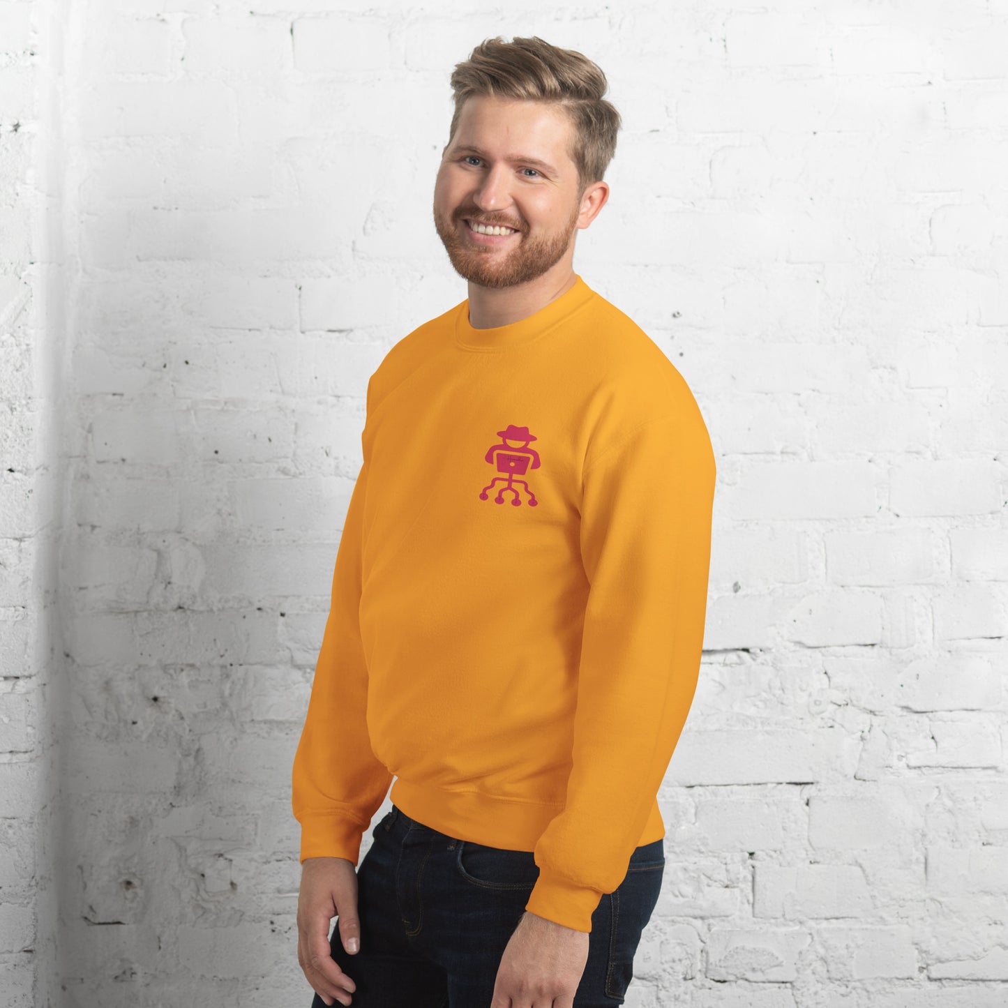 hamcodes unisex-crew-neck-sweatshirt-gold