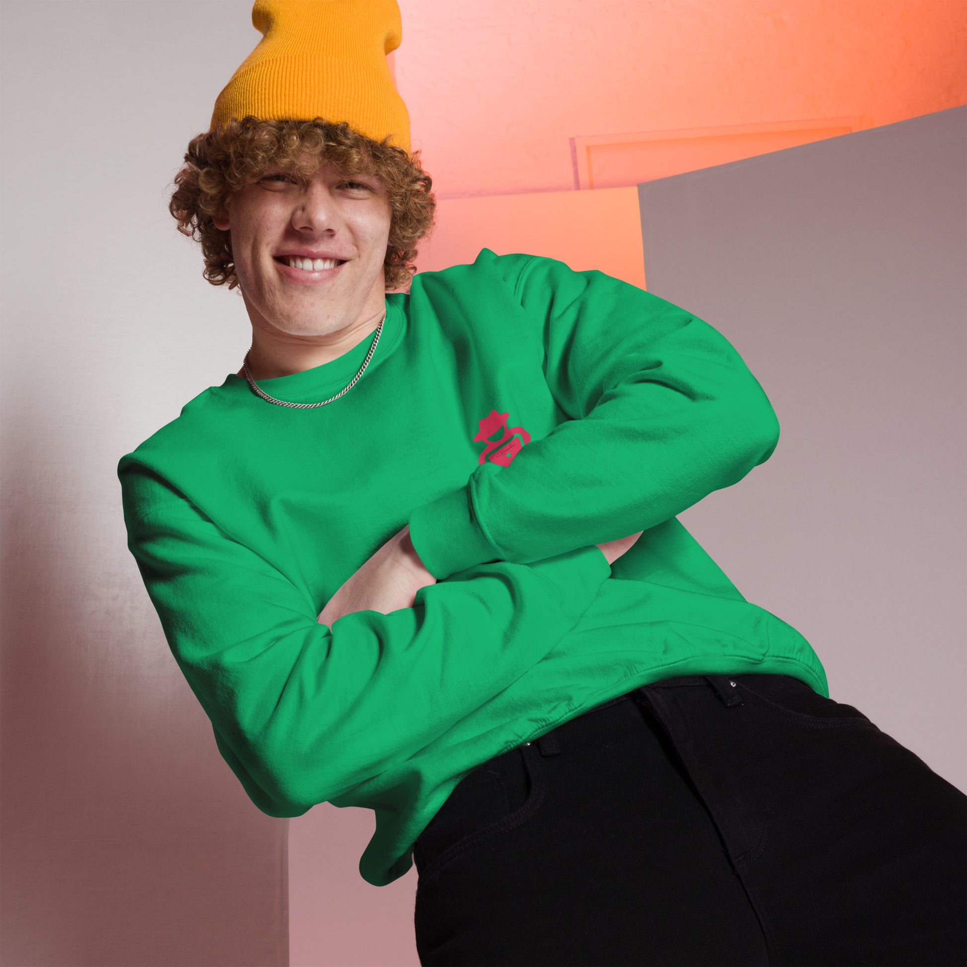 hamcodes unisex-crew-neck-sweatshirt-irish-green