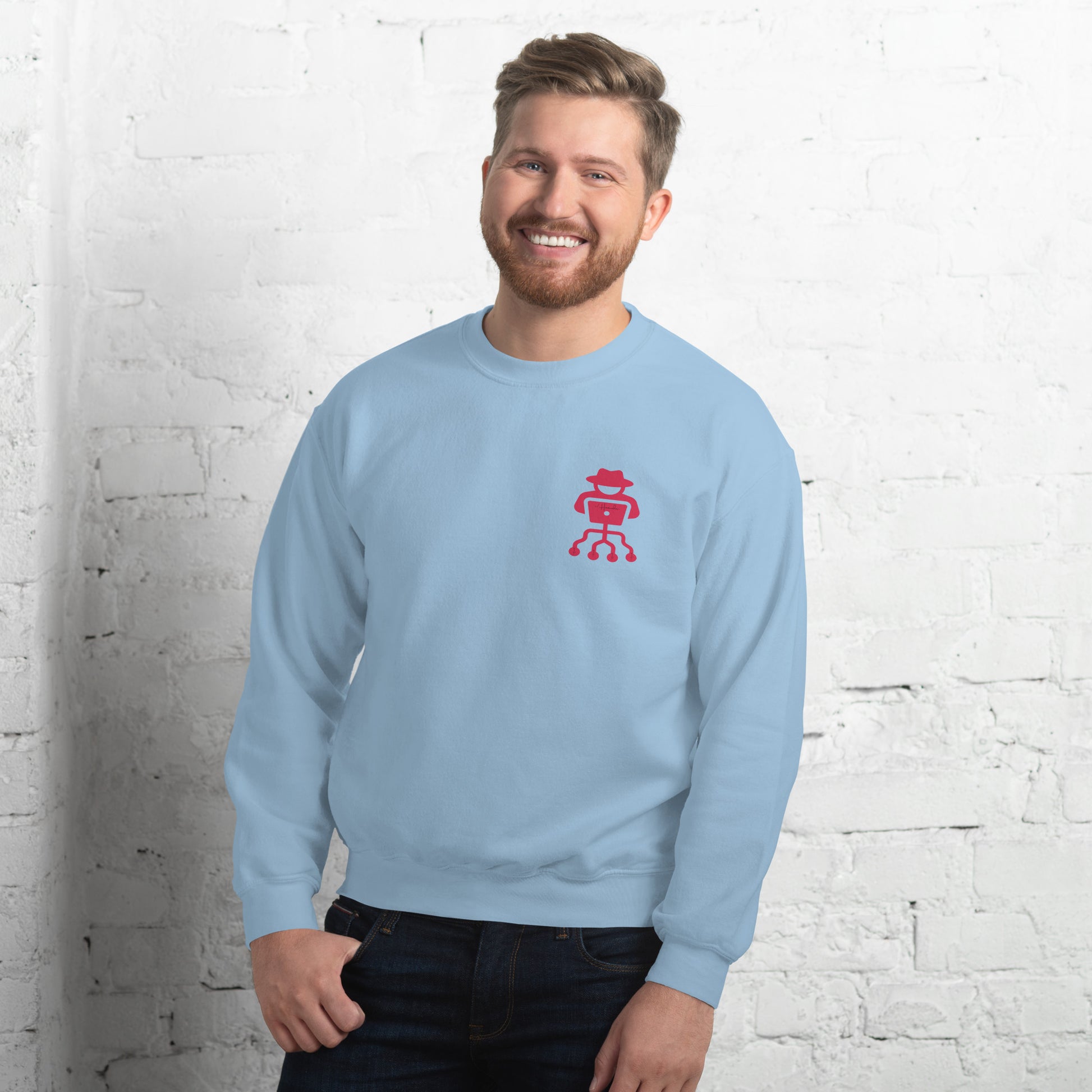 hamcodes unisex-crew-neck-sweatshirt-light-blue
