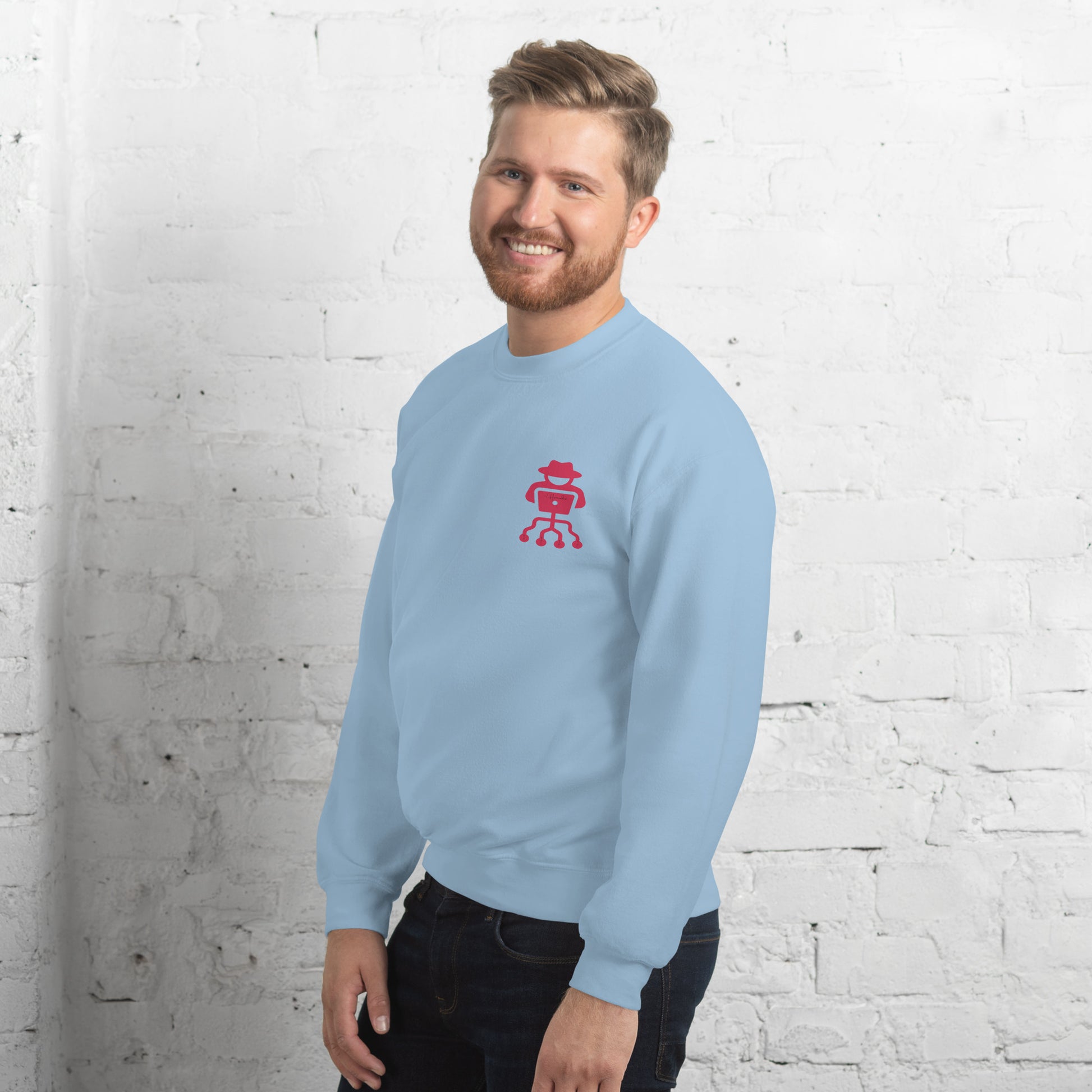 hamcodes unisex-crew-neck-sweatshirt-light-blue