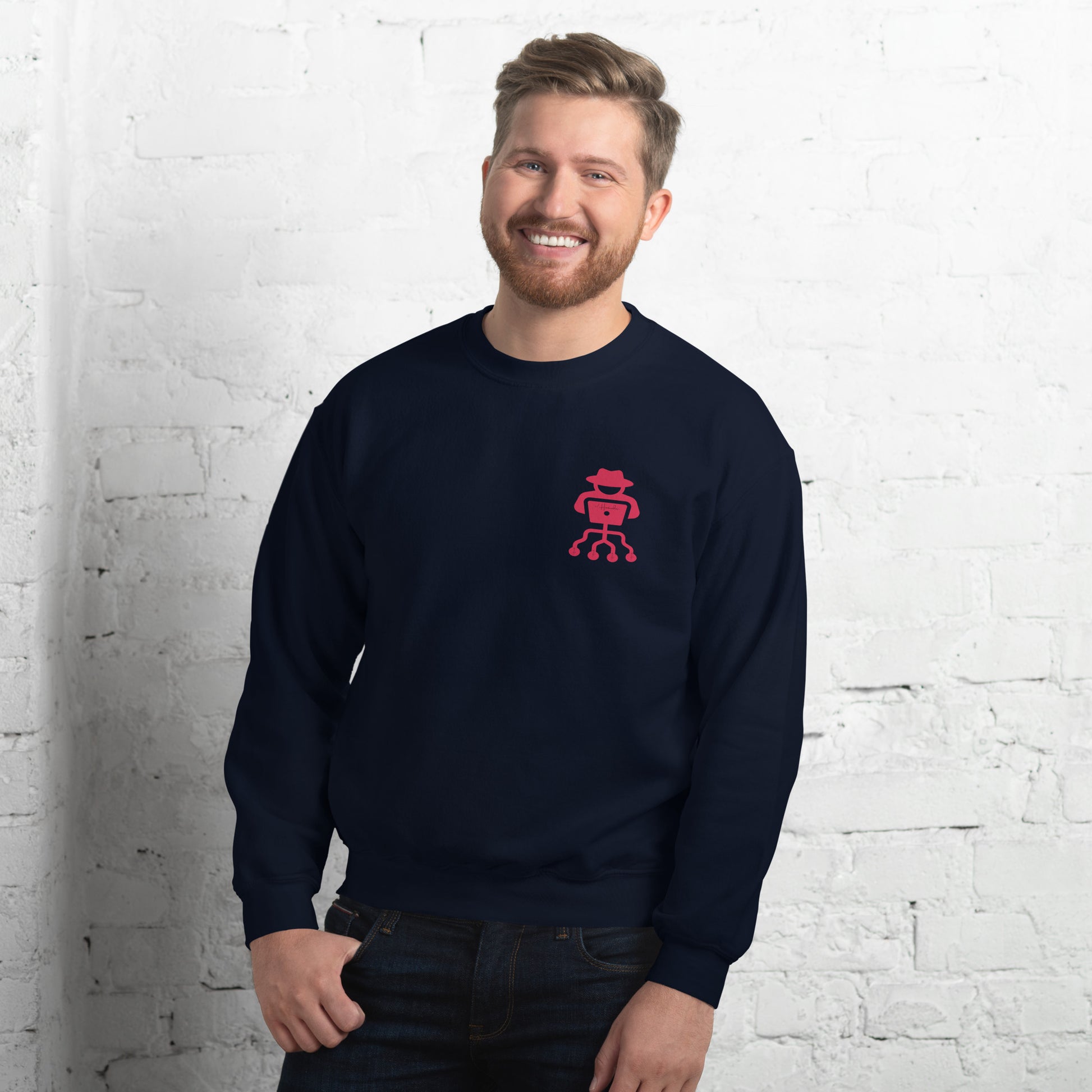 hamcodes unisex-crew-neck-sweatshirt-navy