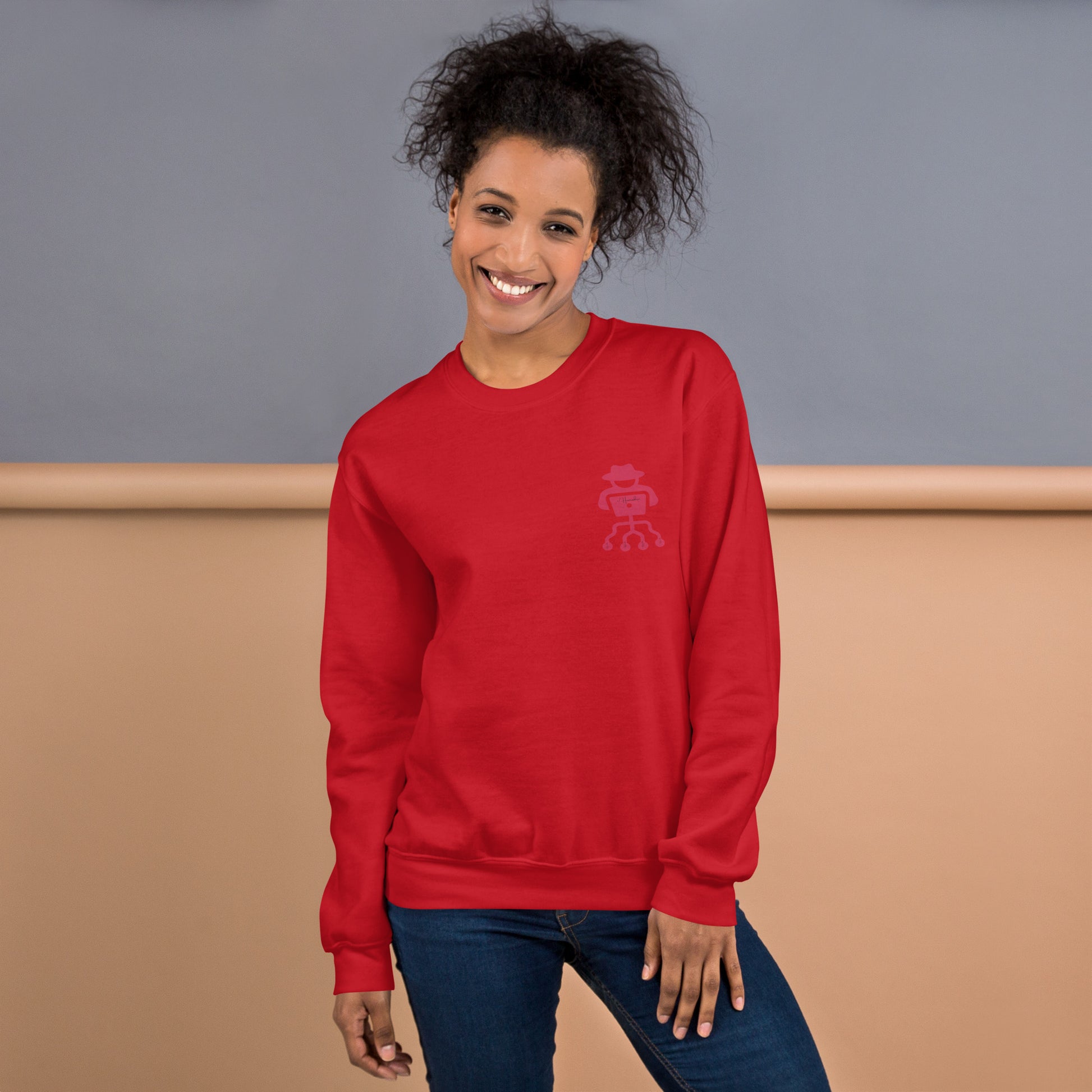 hamcodes unisex-crew-neck-sweatshirt-red